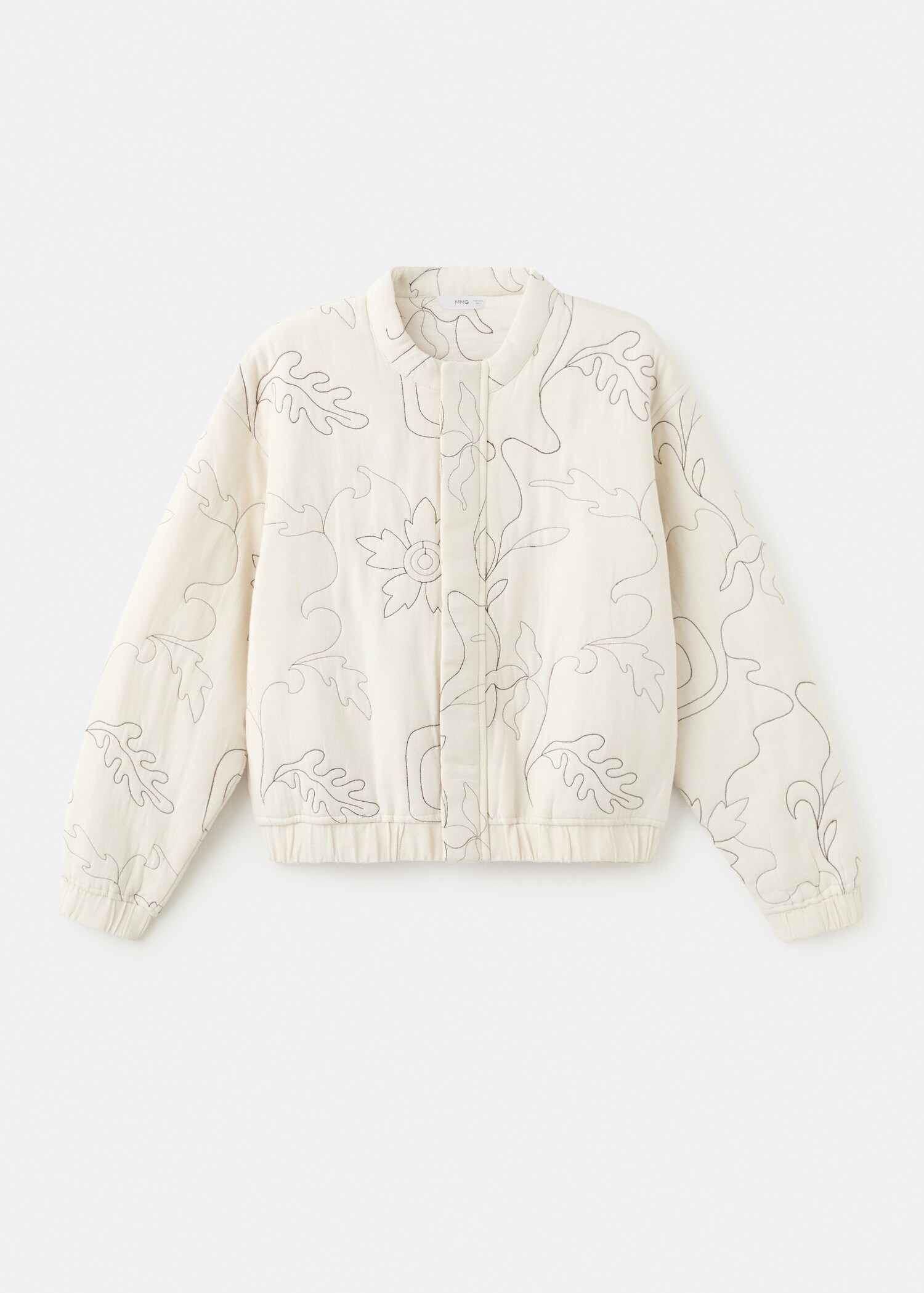 Embroidered quilted jacket - Article without model