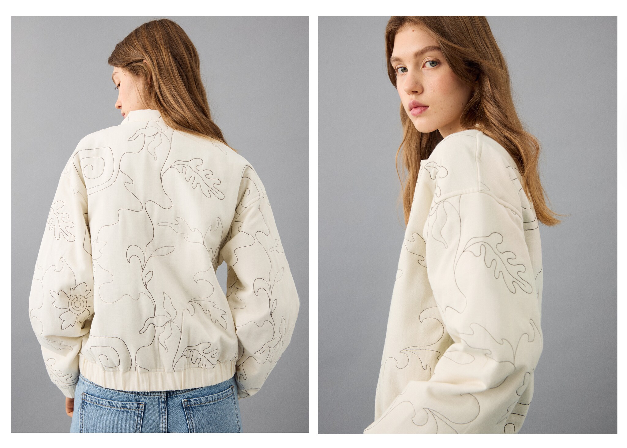 Embroidered quilted jacket - Details of the article 4