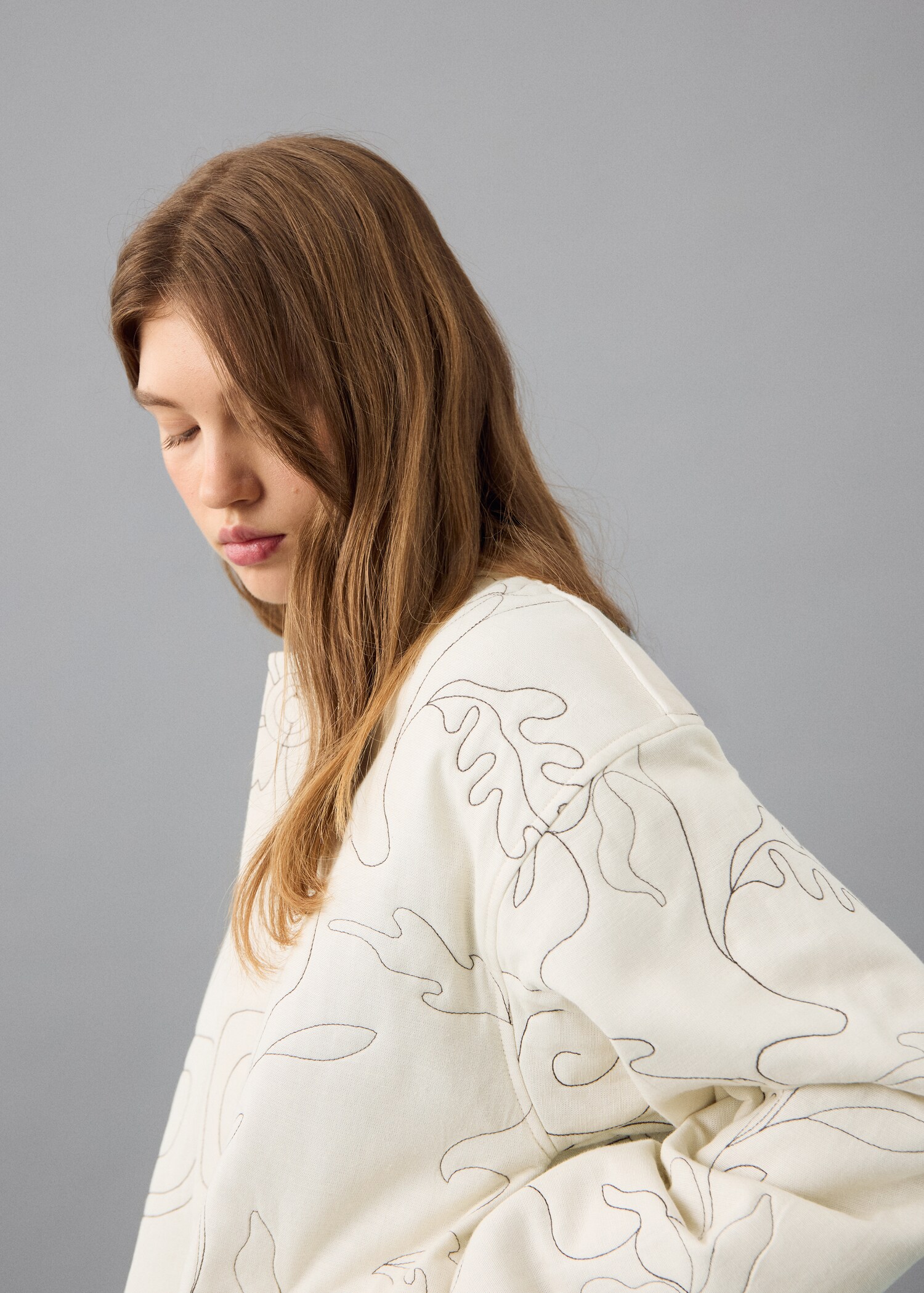 Embroidered quilted jacket - Details of the article 6