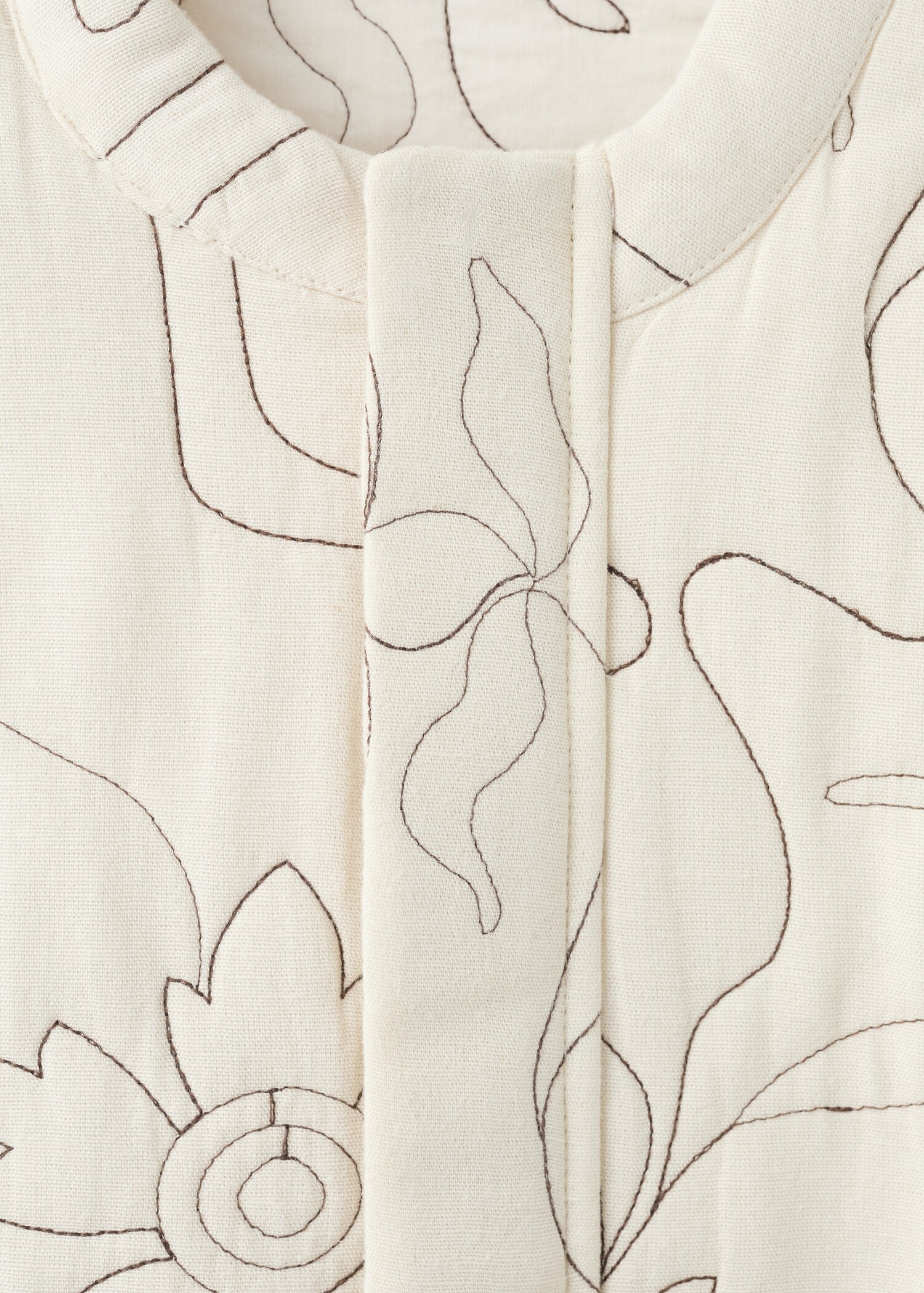 Embroidered quilted jacket - Details of the article 8