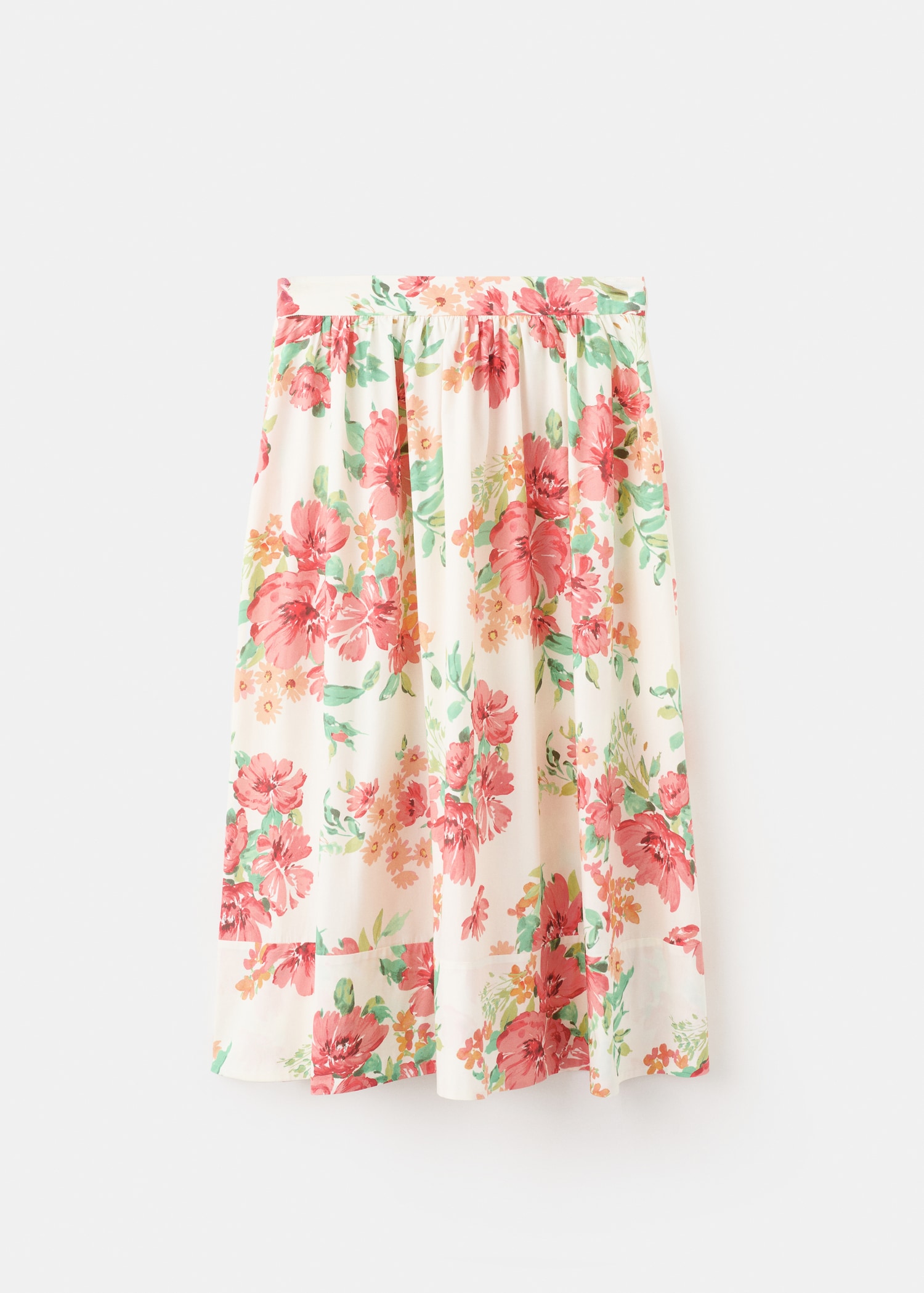 Flowers midi skirt - Article without model