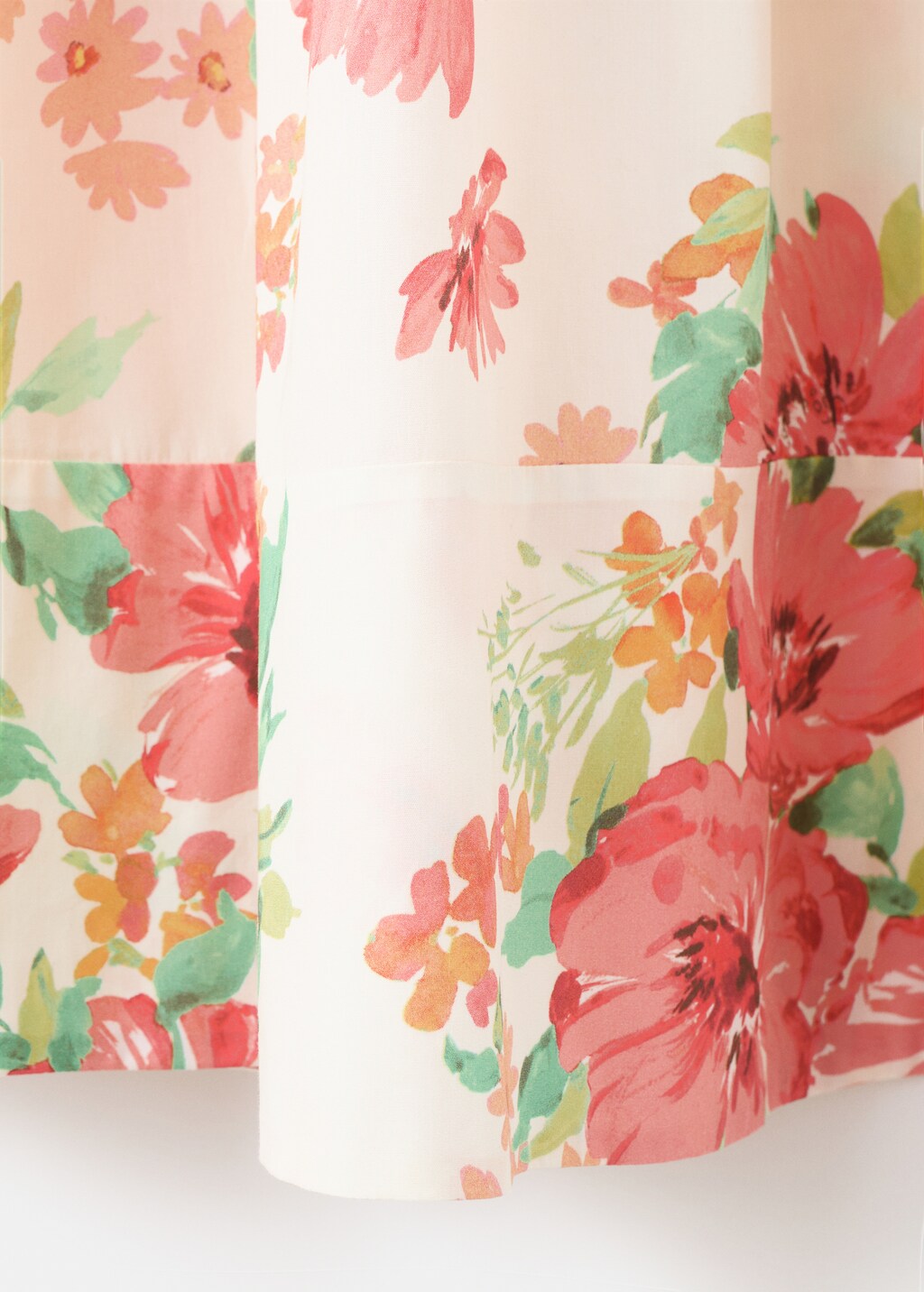 Mango Flowers midi skirt