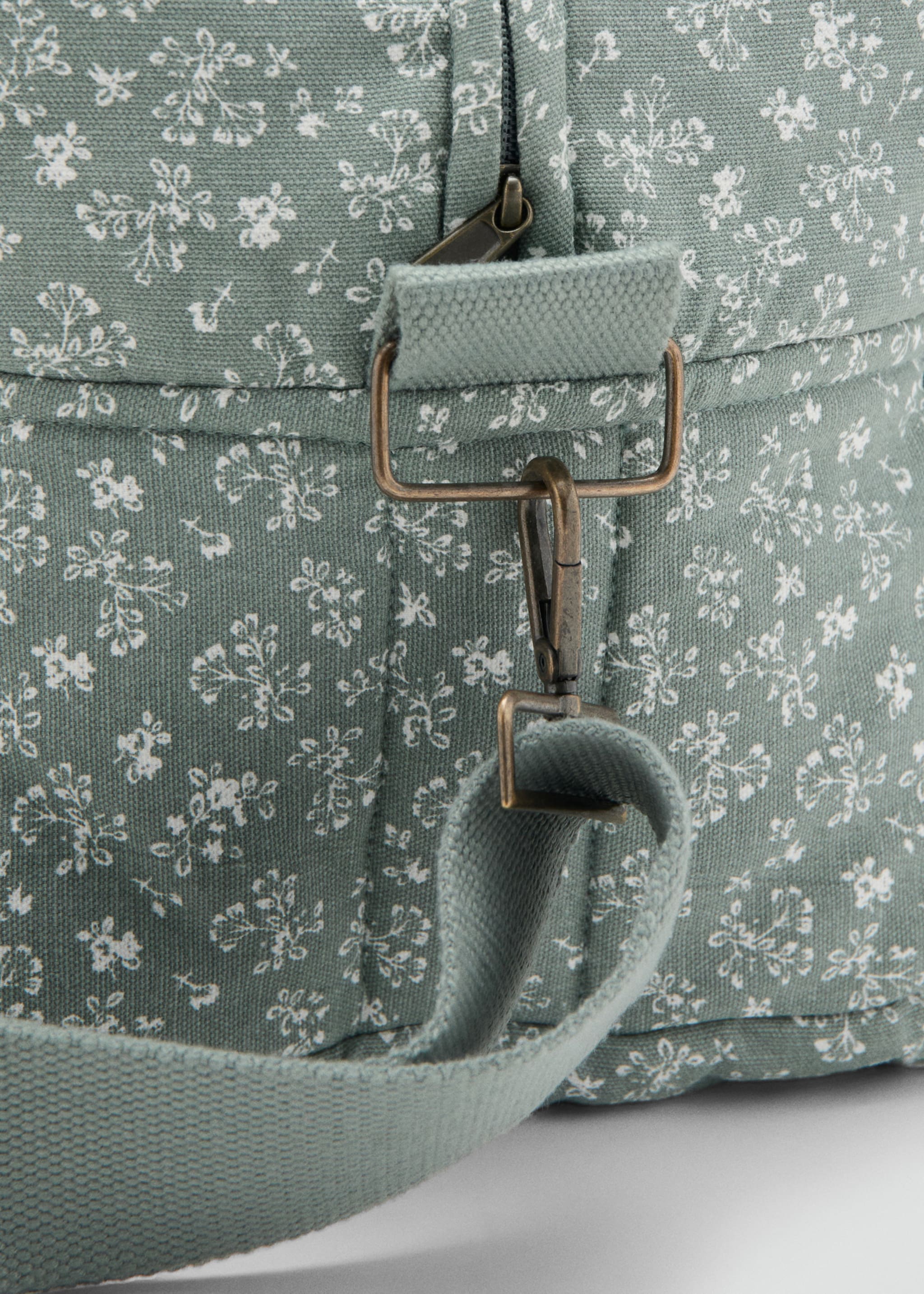 Сумка для материнства з квітковим принтом - Детальніше про товар 3, Зелений. Ref: 27092550-00.