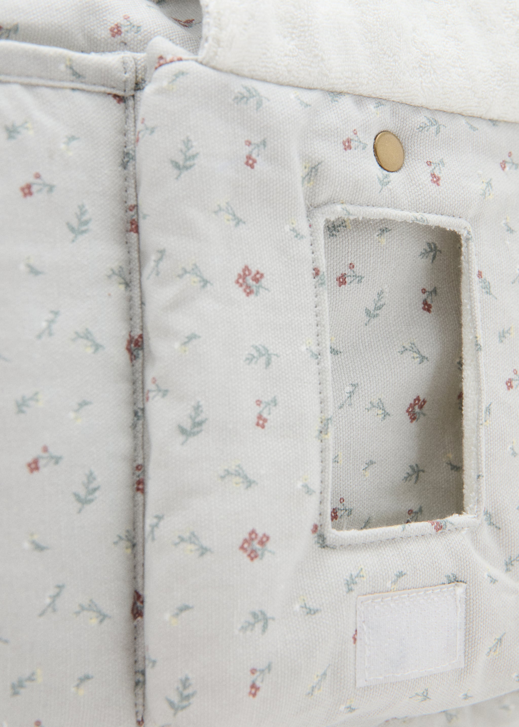 Сумка для материнства з квітковим принтом - Детальніше про товар 1, Сірий. Ref: 27092551-00.