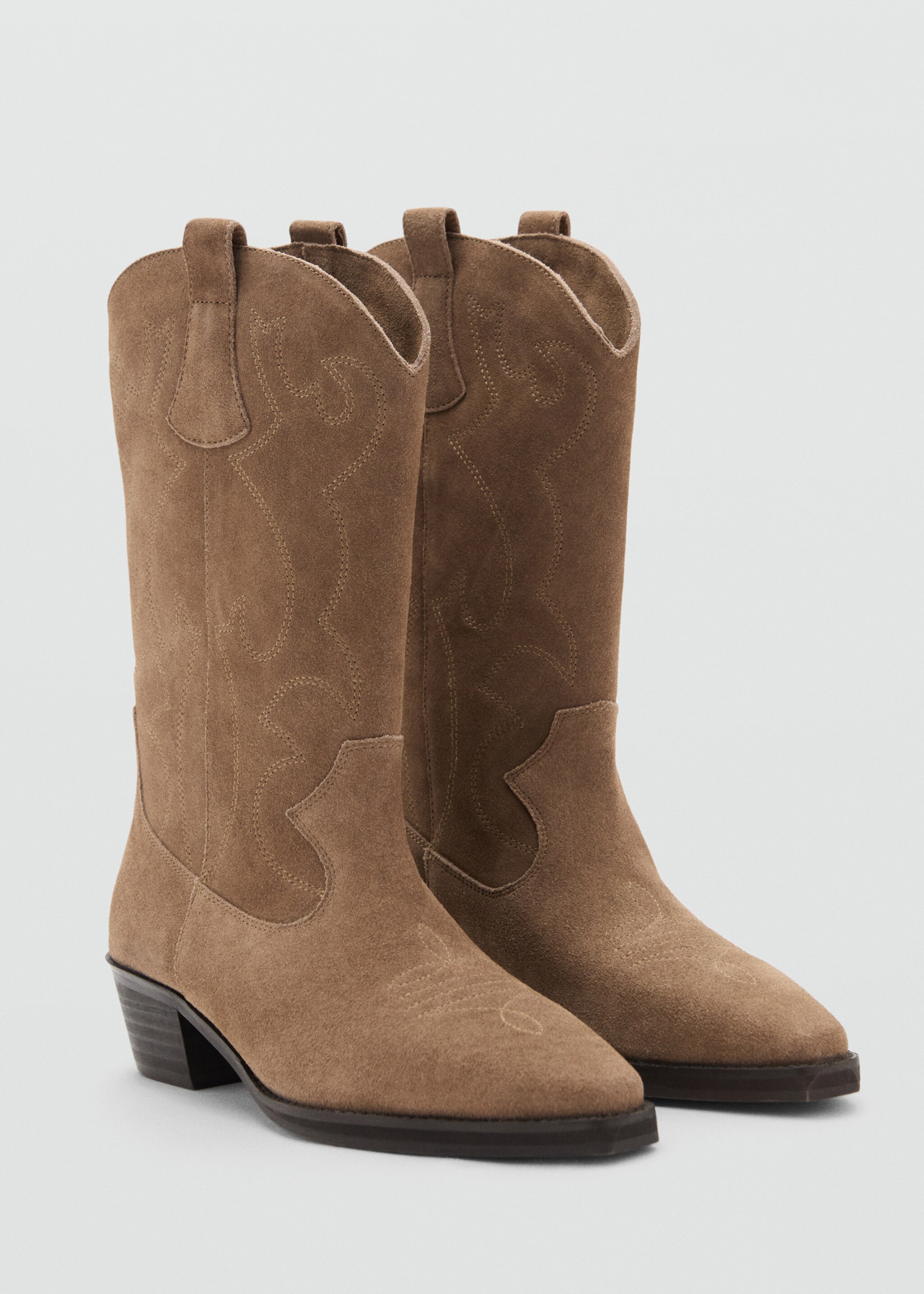 Cowboy leather boots - Medium plane, Sand. Ref: 27092552-00.