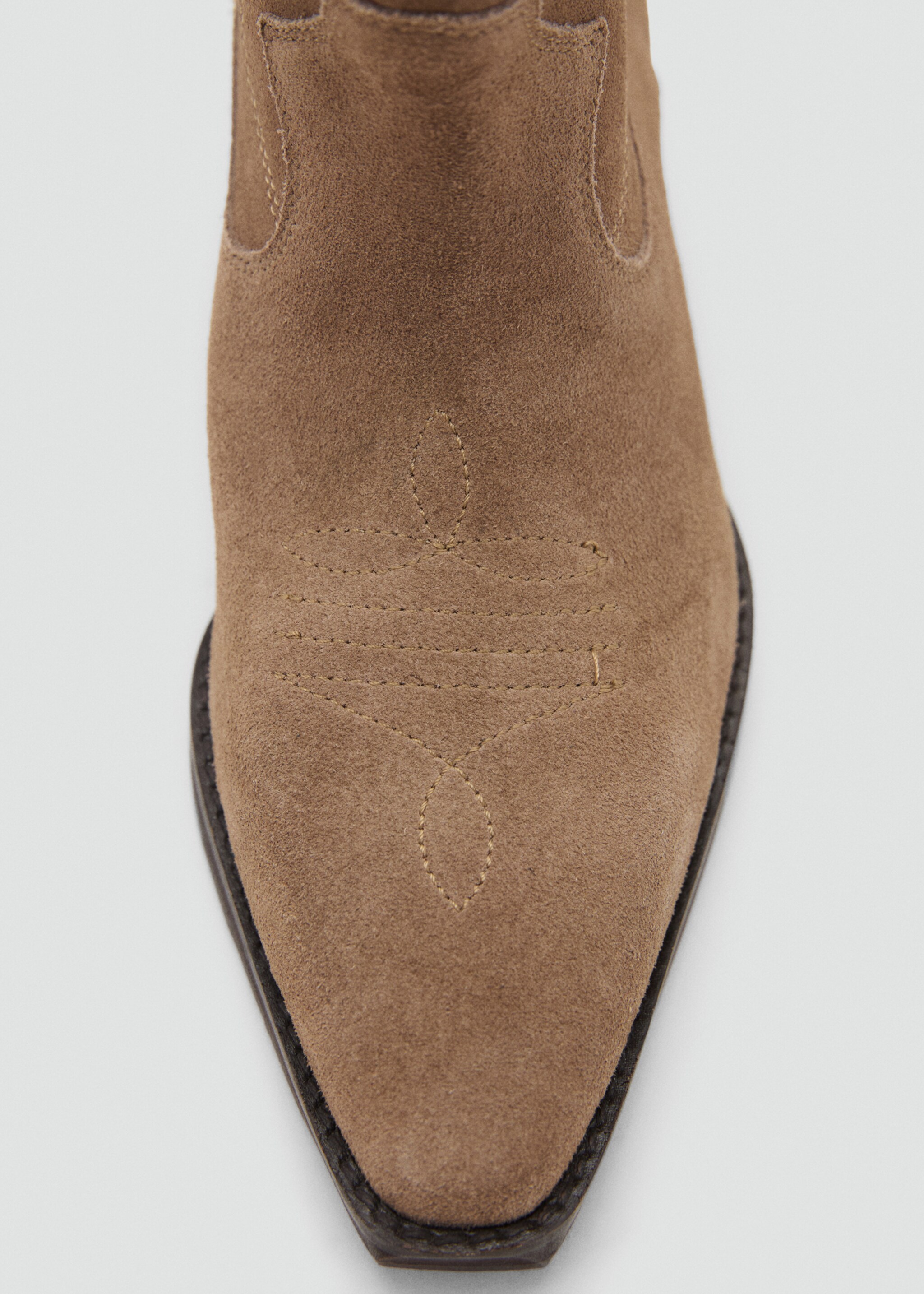 Cowboy leather boots - Details of the article 2, Sand. Ref: 27092552-00.
