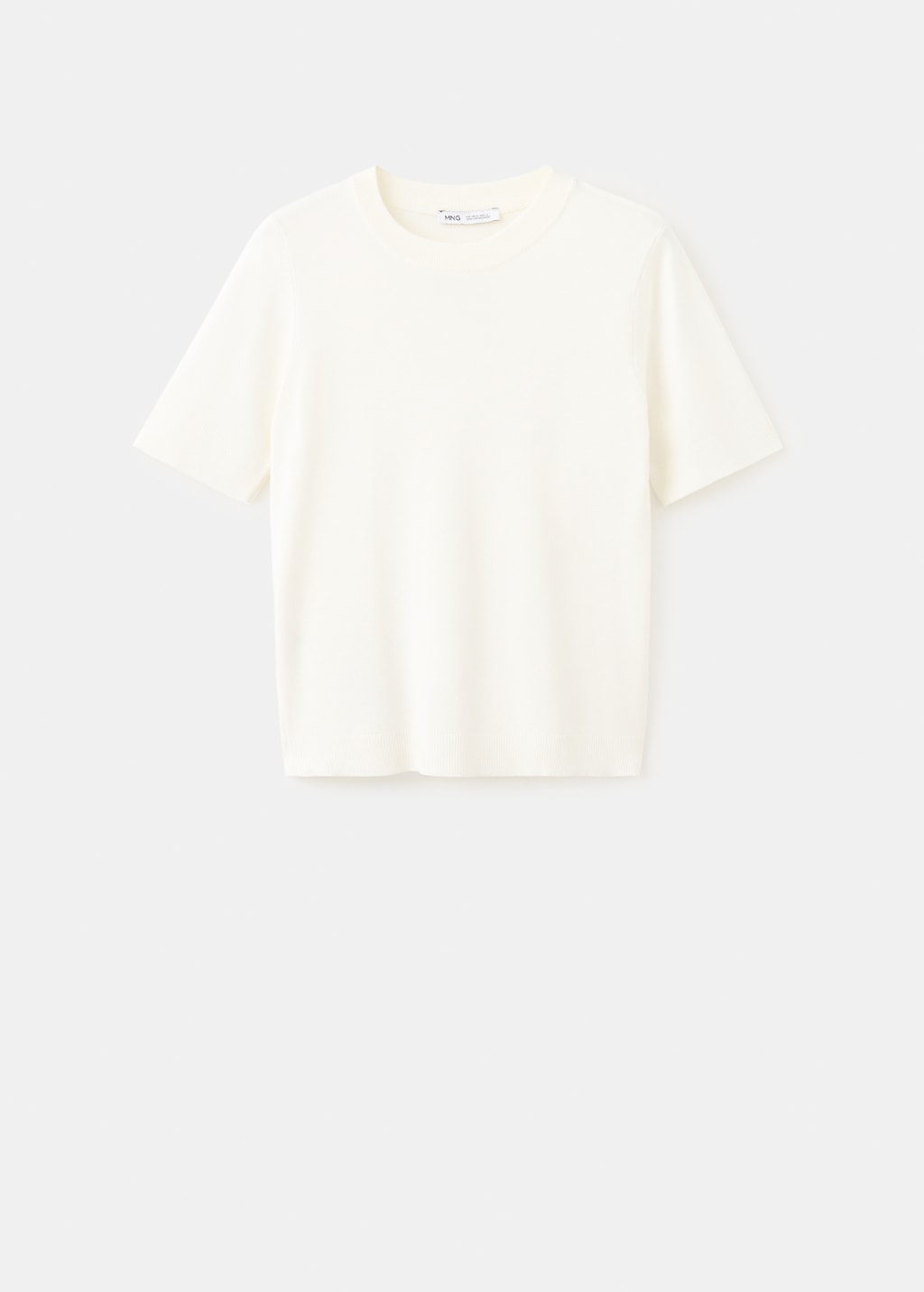 Mango Short-sleeved fine-knit sweater