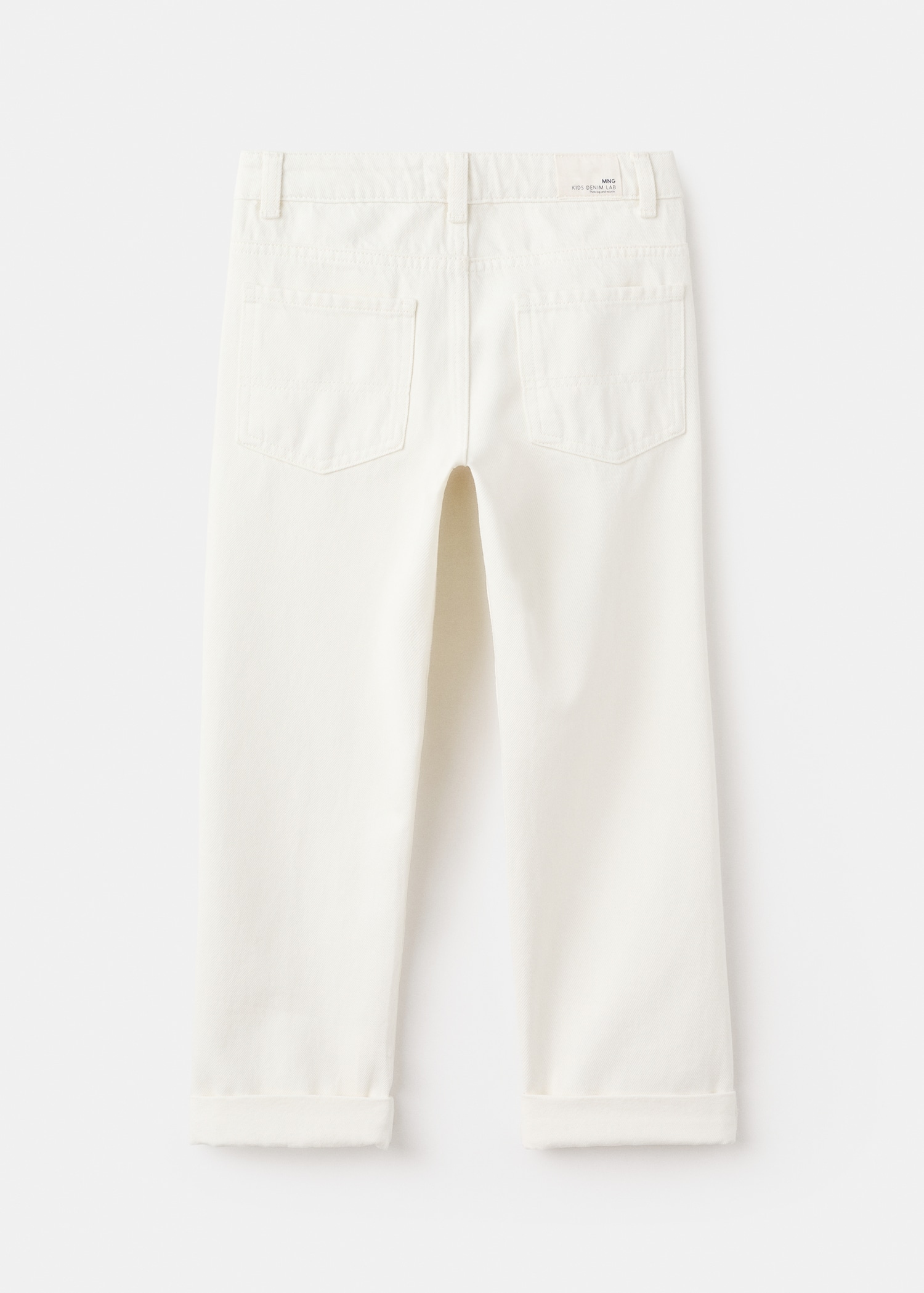 Mid-rise straight jeans - Reverse of the article