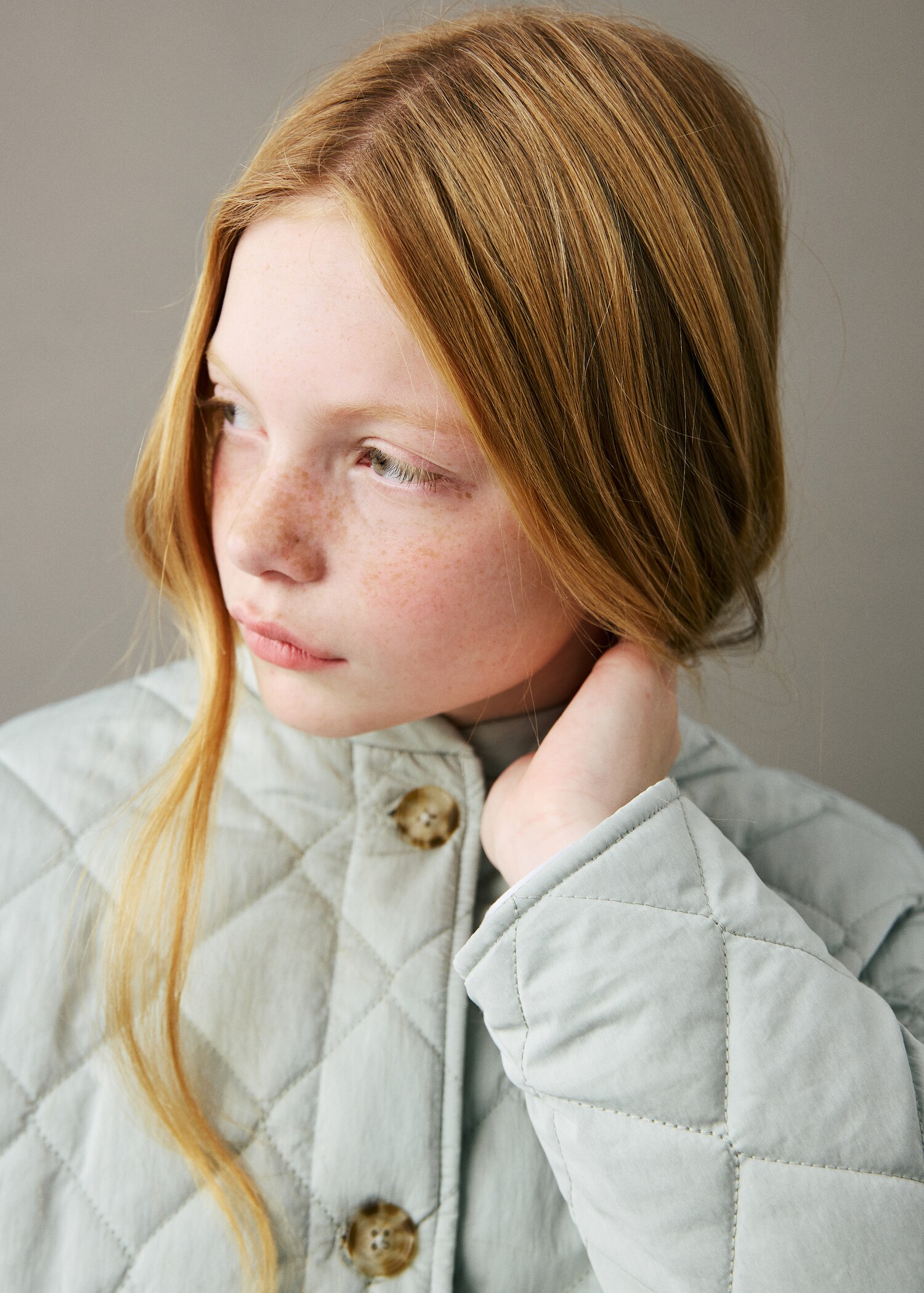 Padded jacket with buttons - Details of the article 1