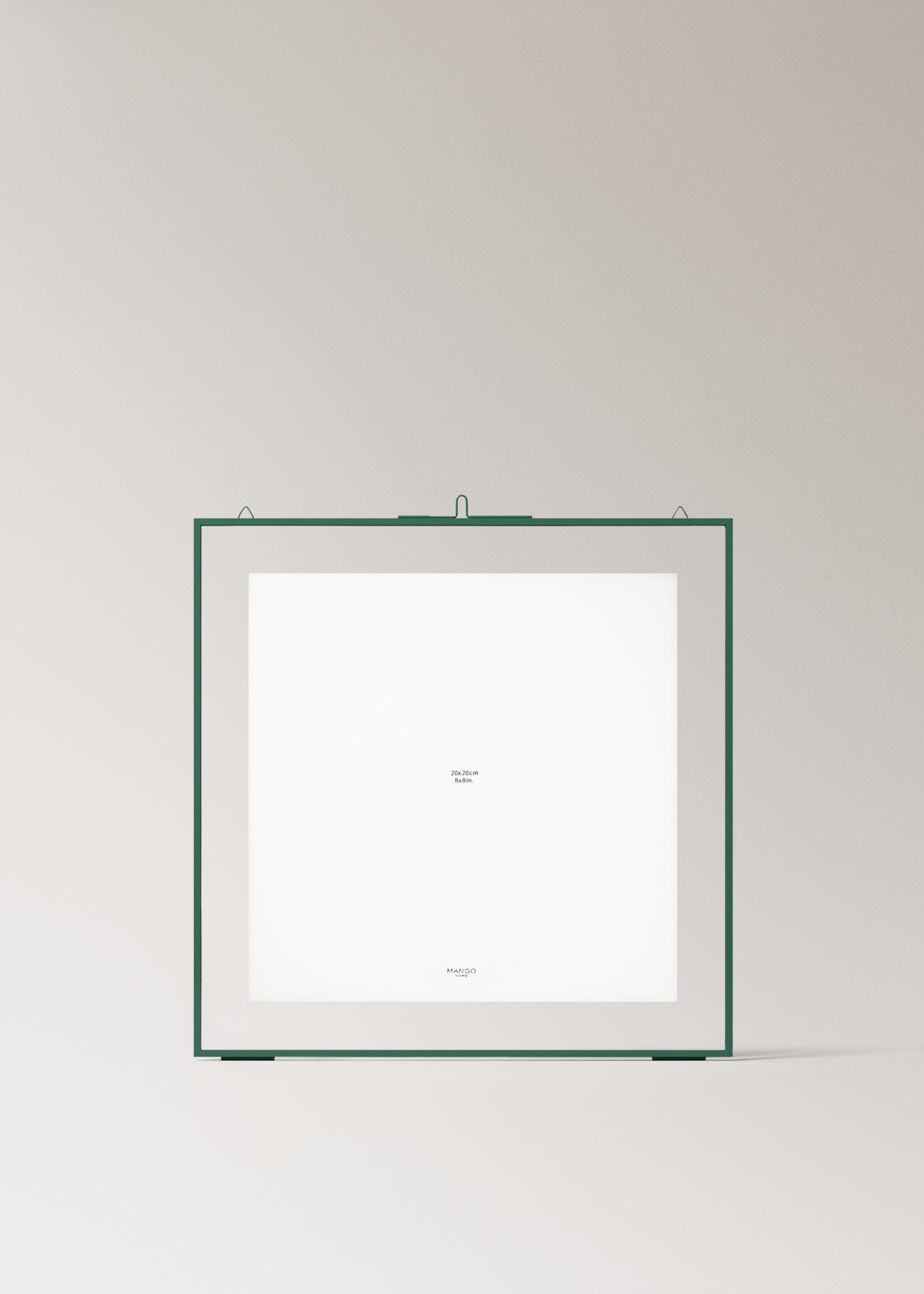 Large metal profile frame - Article without model, Emerald Green. Ref: 27092893-00.