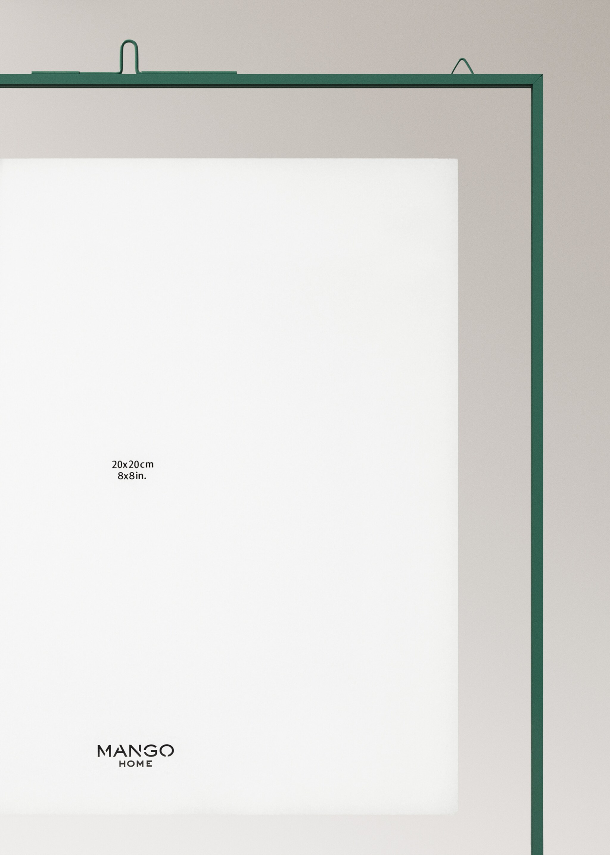 Large metal profile frame - Details of the article 1, Emerald Green. Ref: 27092893-00.