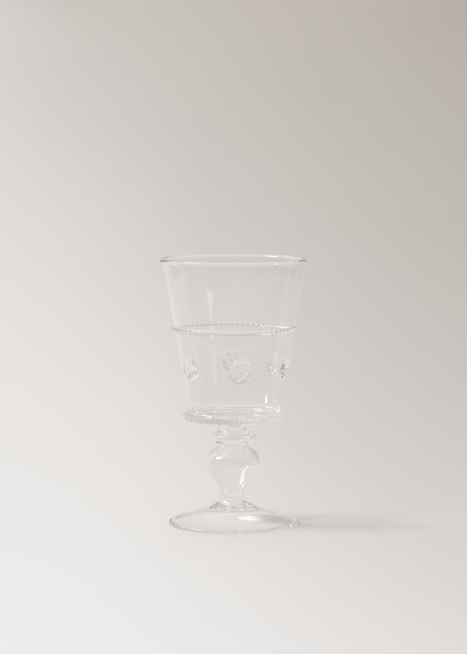 Transparent embossed borosilicate glass - Article without model