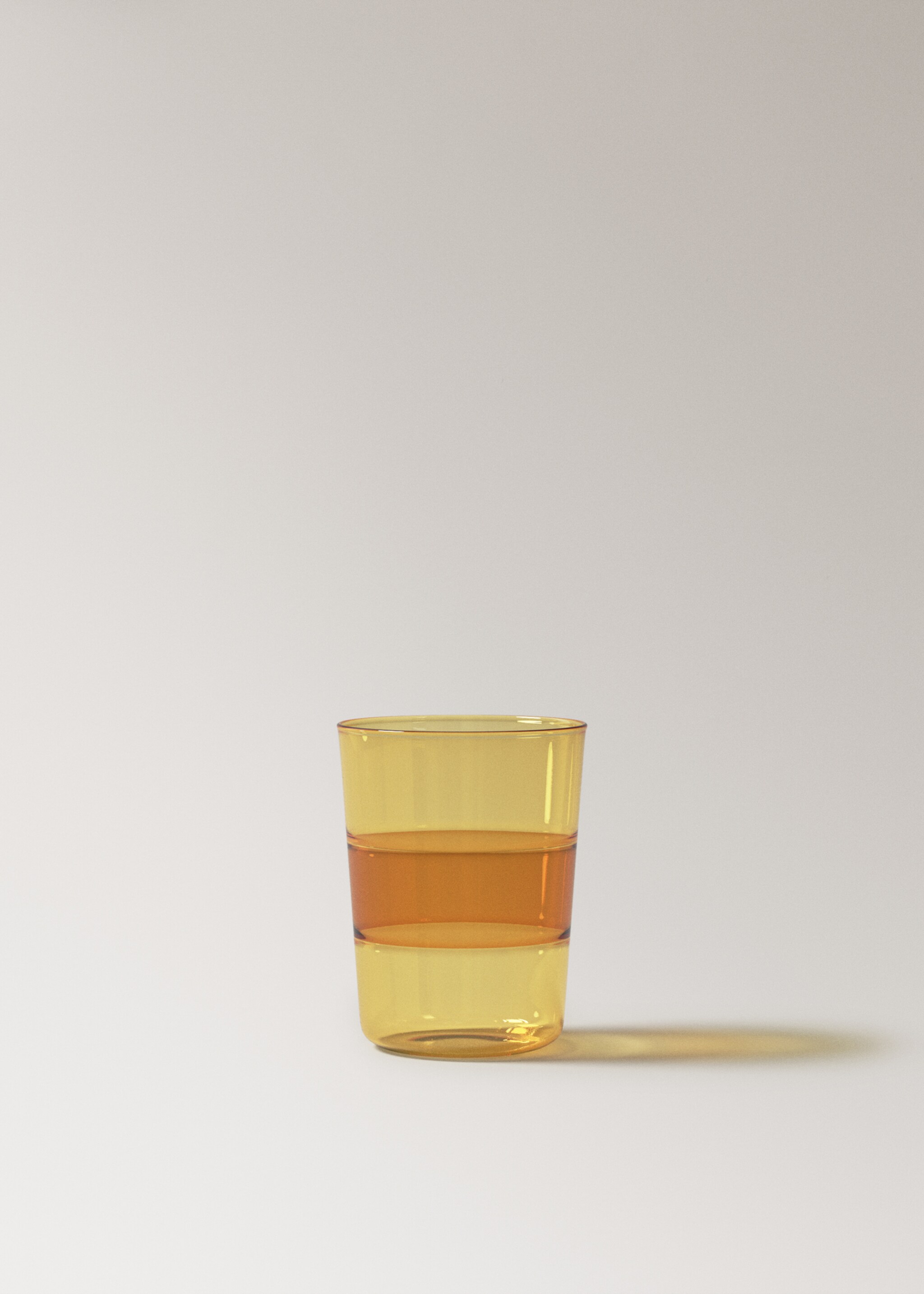 Two-tone borosilicate glass - Article without model, Yellow. Ref: 27092905-00.