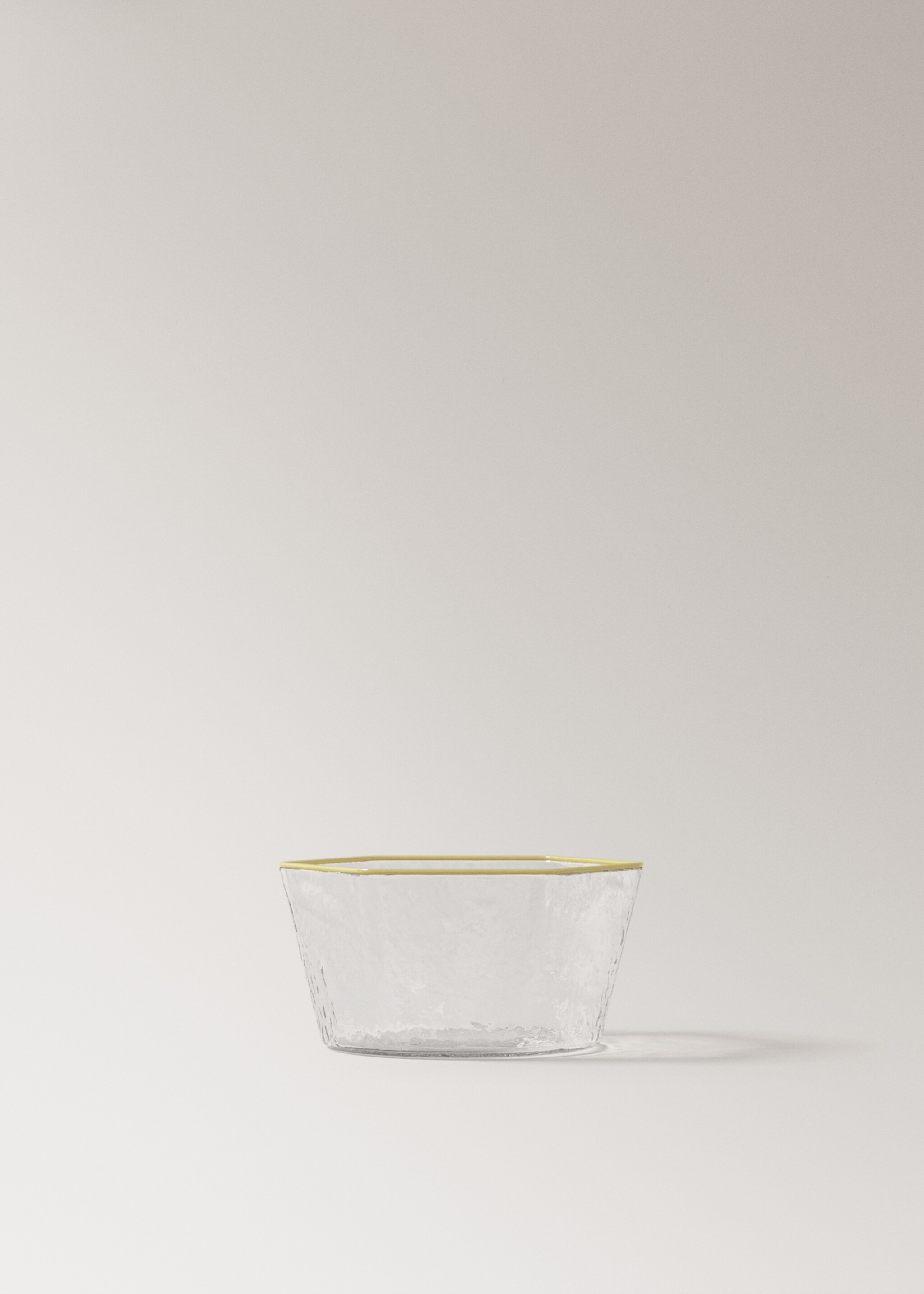 Mísa borosilikát textura - Zboží bez modelu, Žlutá. Ref: 27092906-00.