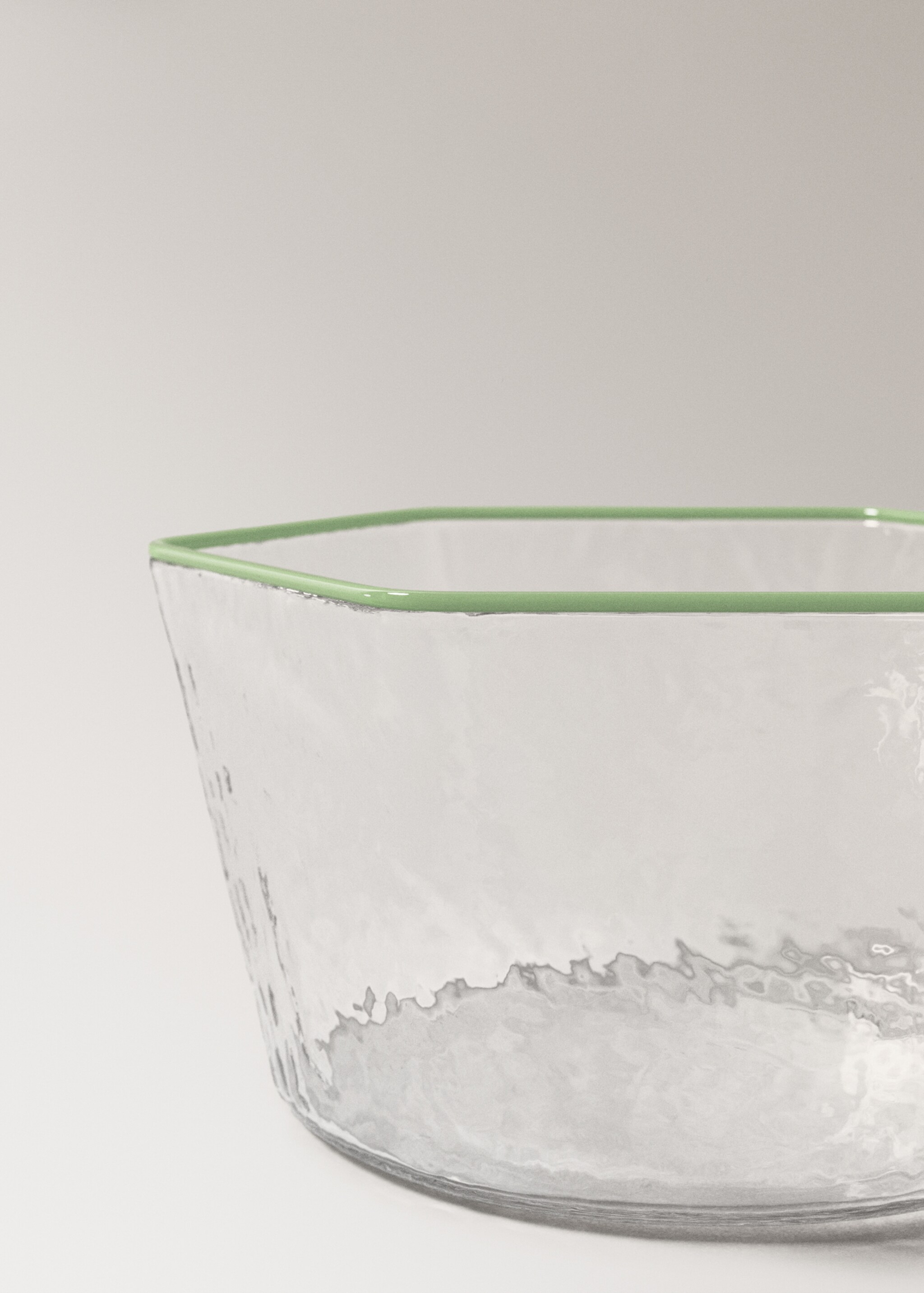 Mísa borosilikát textura - Detail zboží 2, Zelená. Ref: 27092906-00.