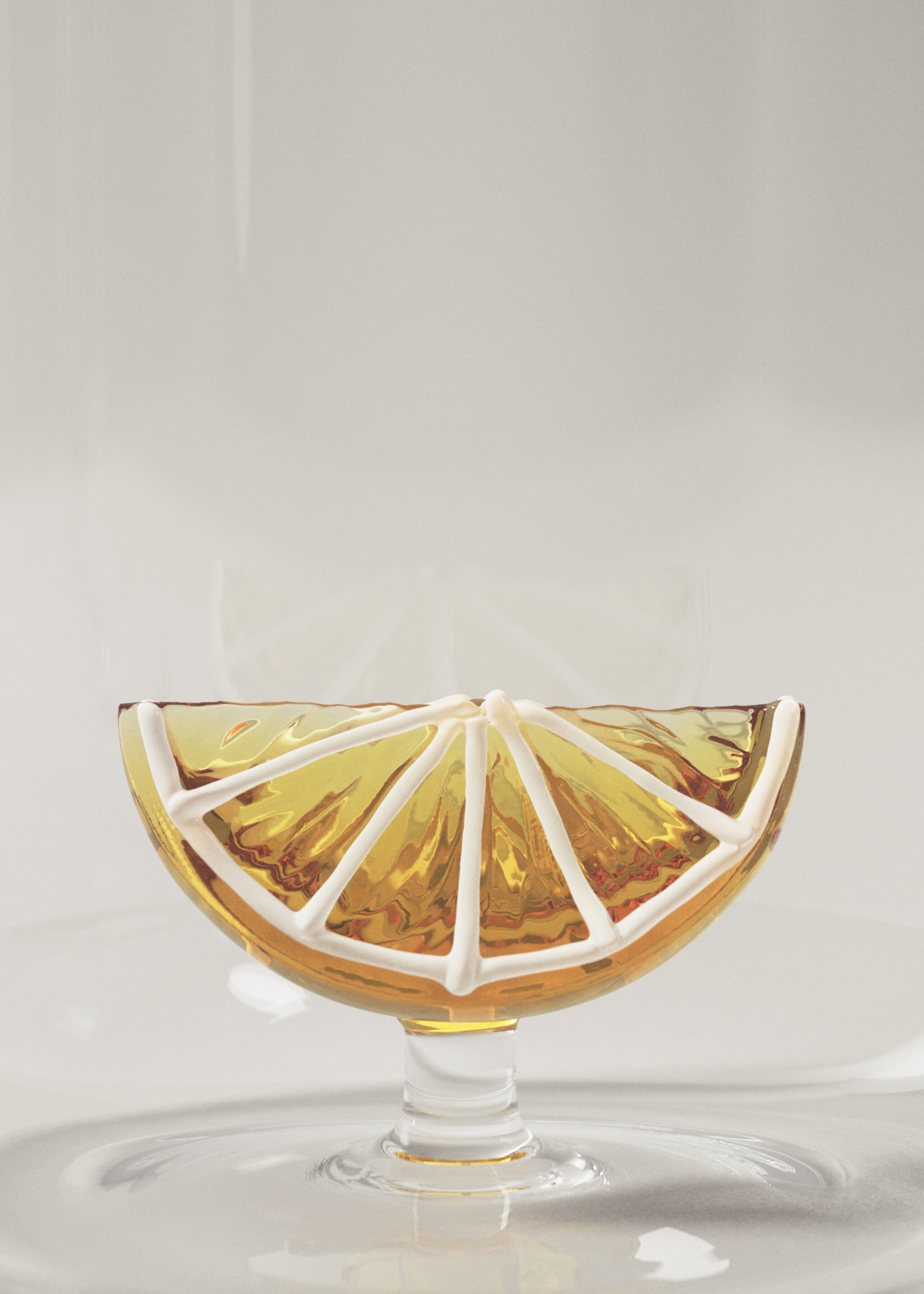 Borosilicate fruit tea cup - Details of the article 2, Yellow. Ref: 27092909-00.