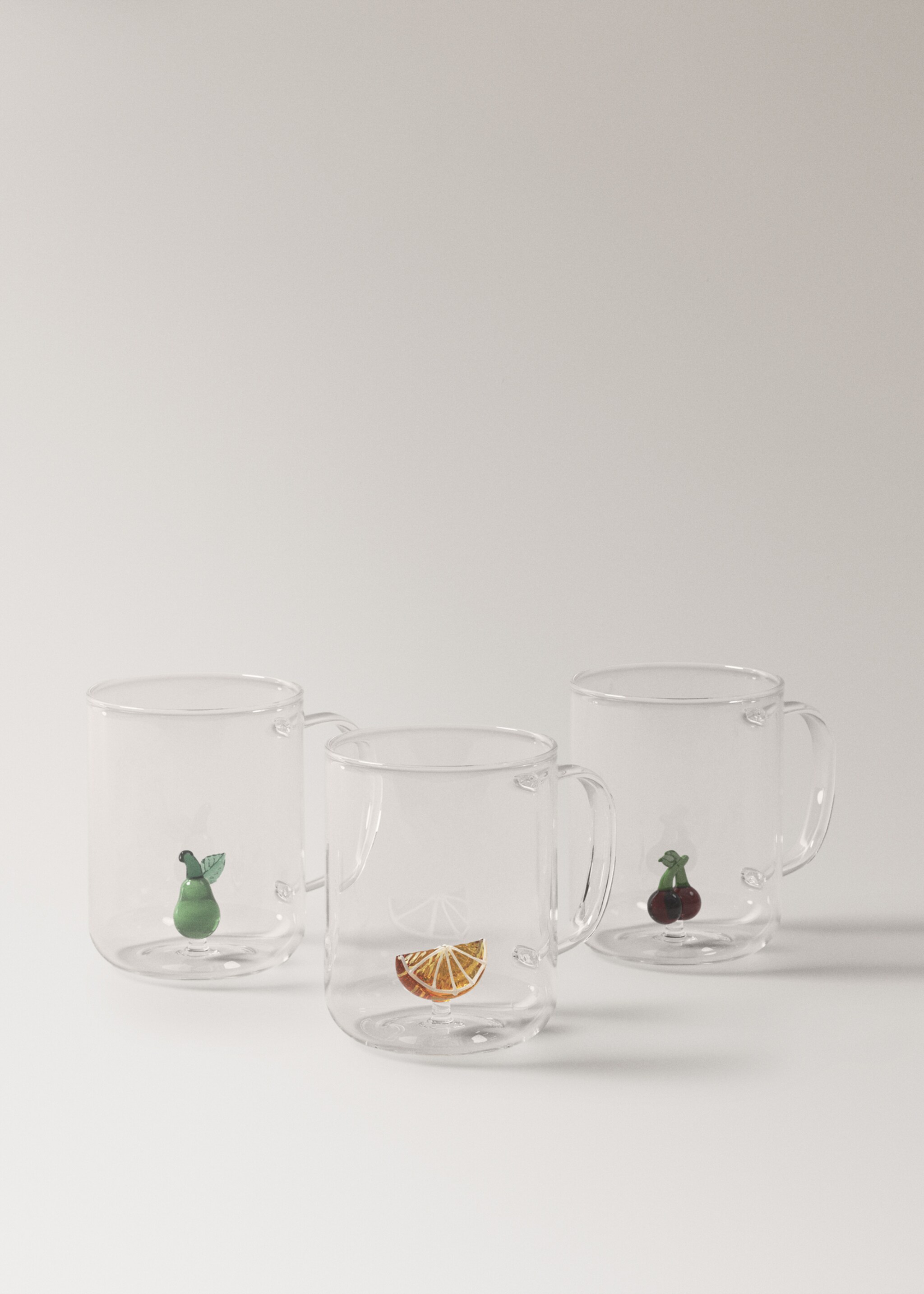 Borosilicate fruit tea cup - Details of the article 3, Yellow. Ref: 27092909-00.