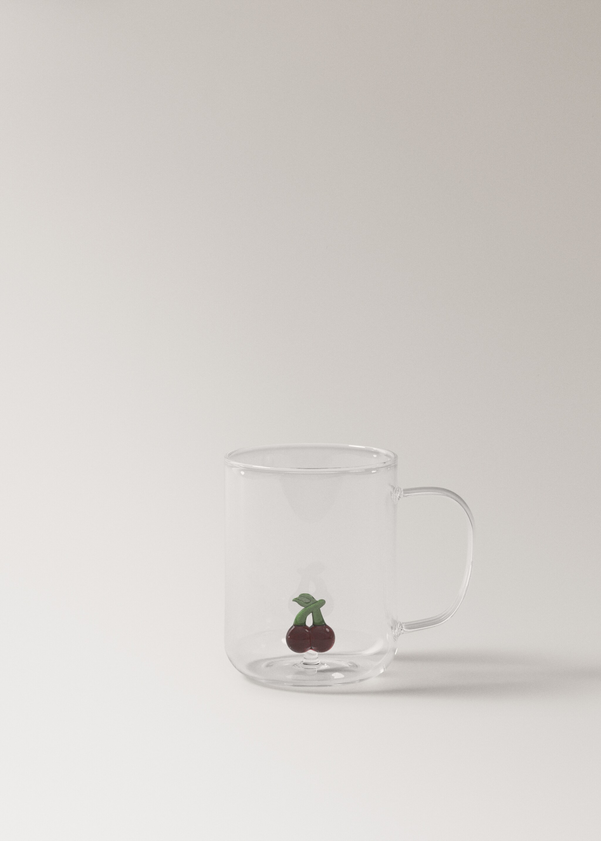 Borosilicate fruit tea cup - Article without model, Red. Ref: 27092909-00.