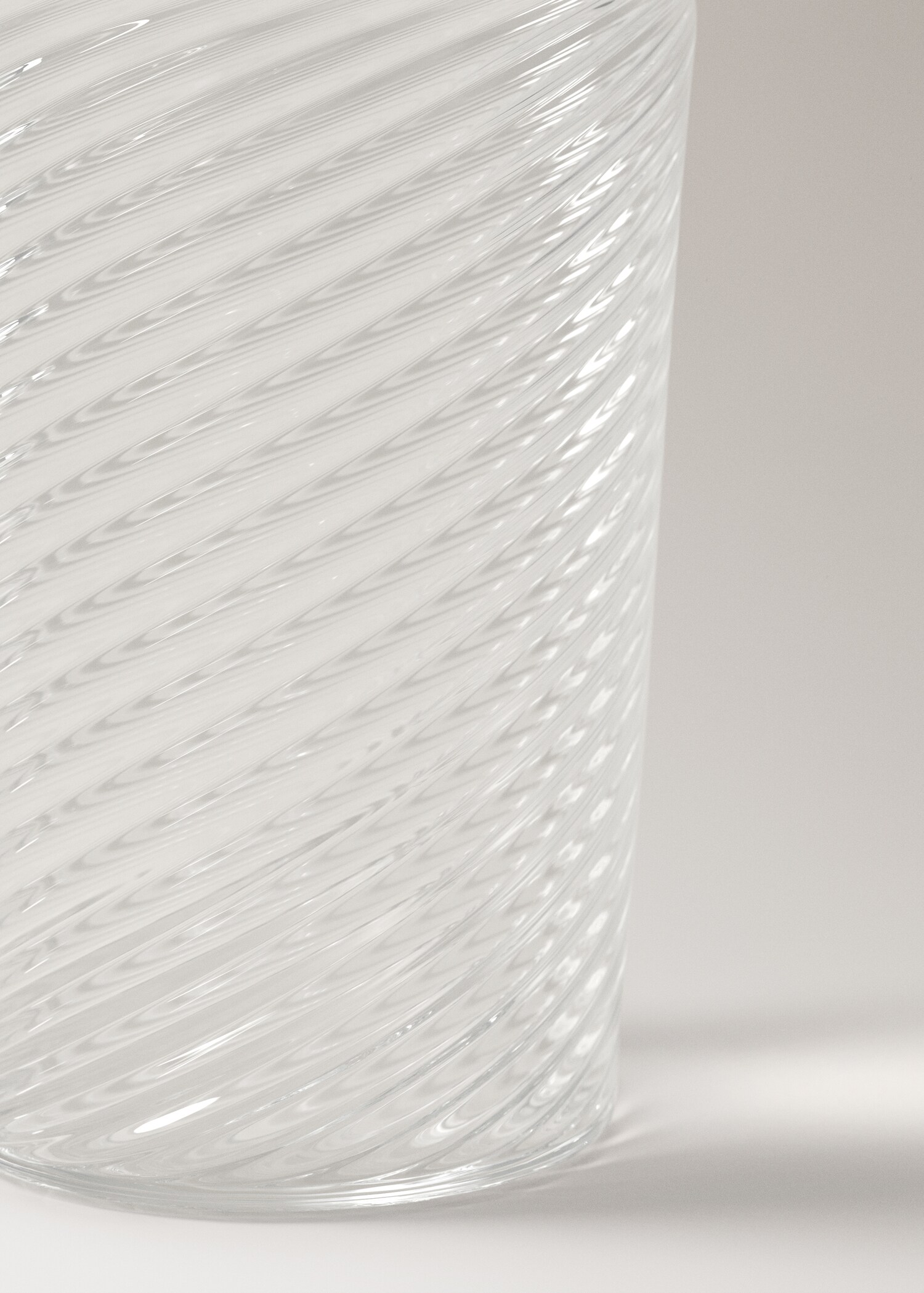 100% borosilicate glass vase with medium relief - Details of the article 2