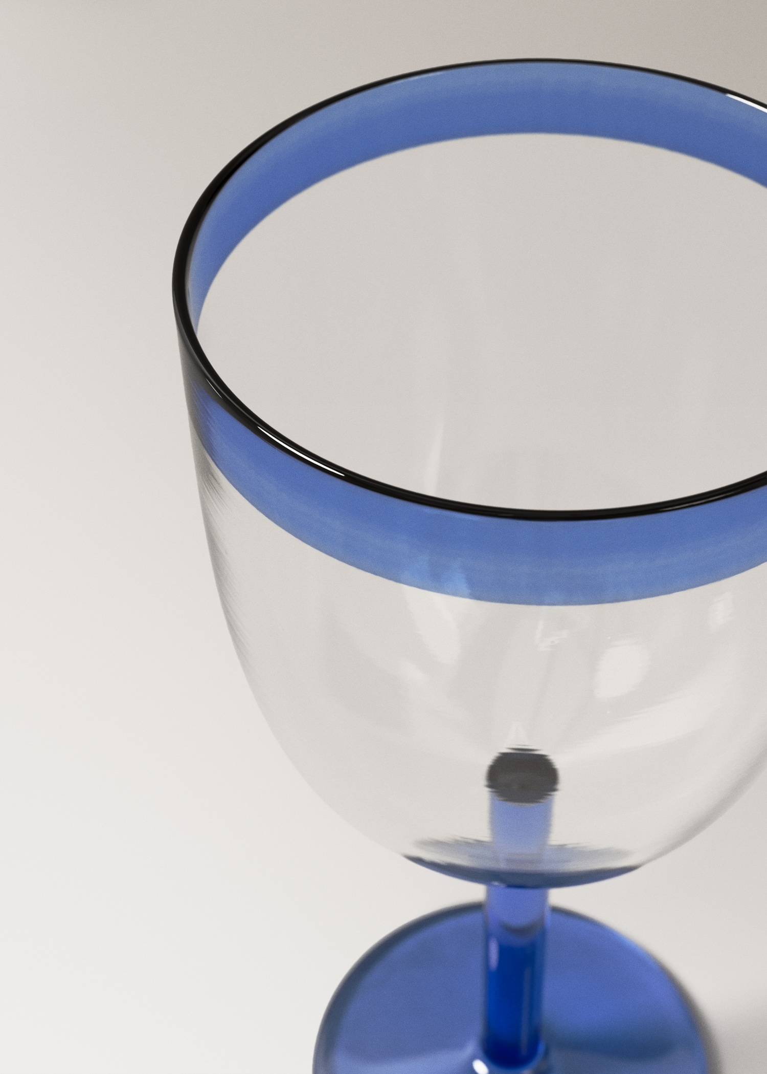 Coloured stripe borosilicate cup - Details of the article 1