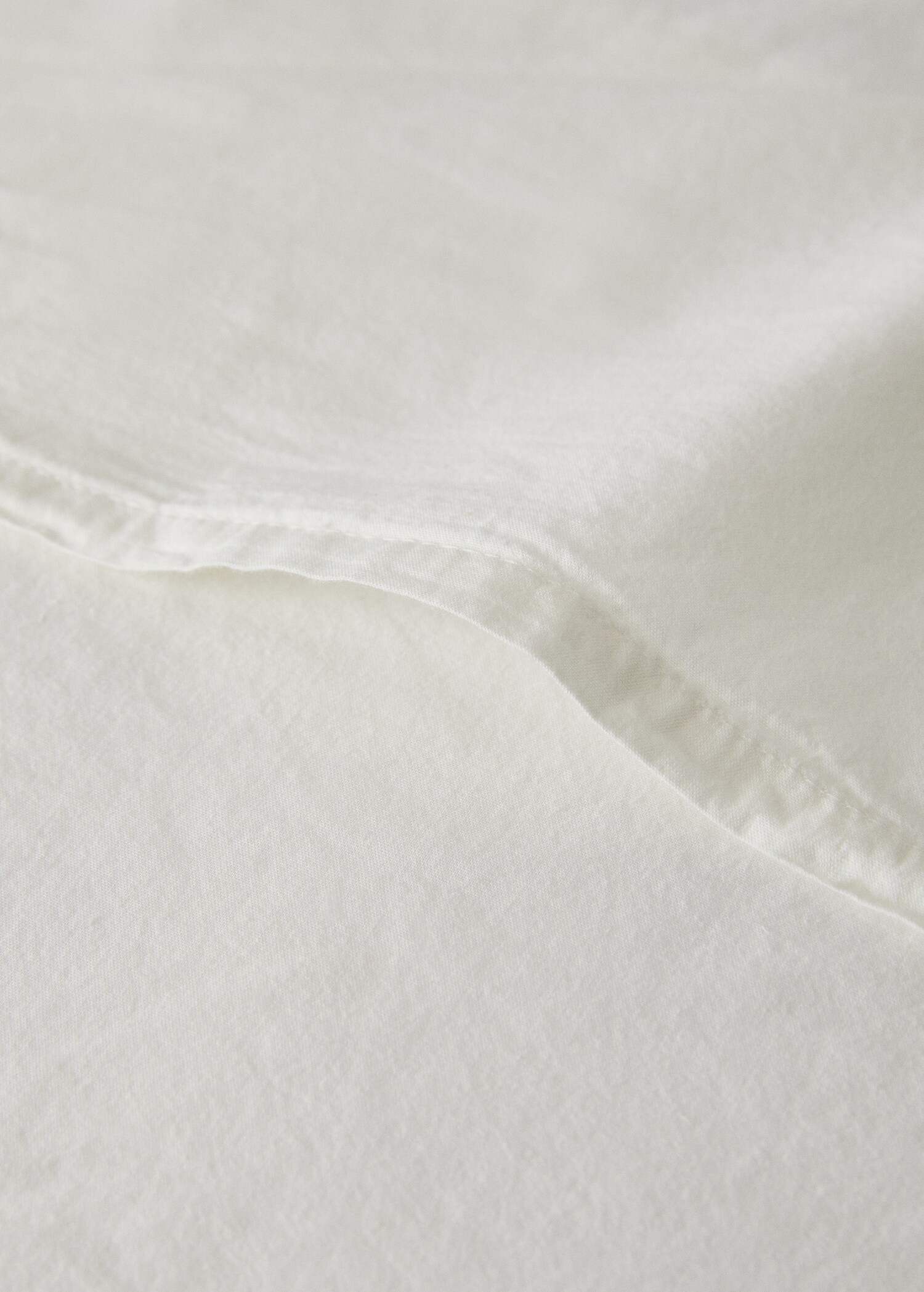 Washed linen large check cushion cover 50x50 cm - Details of the article 2