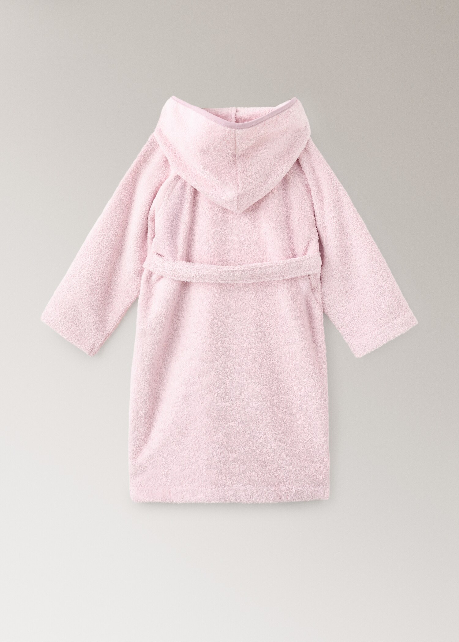 Kinderbademantel aus Baumwolle mit kontrastierendem Rand - Detail des Artikels 1