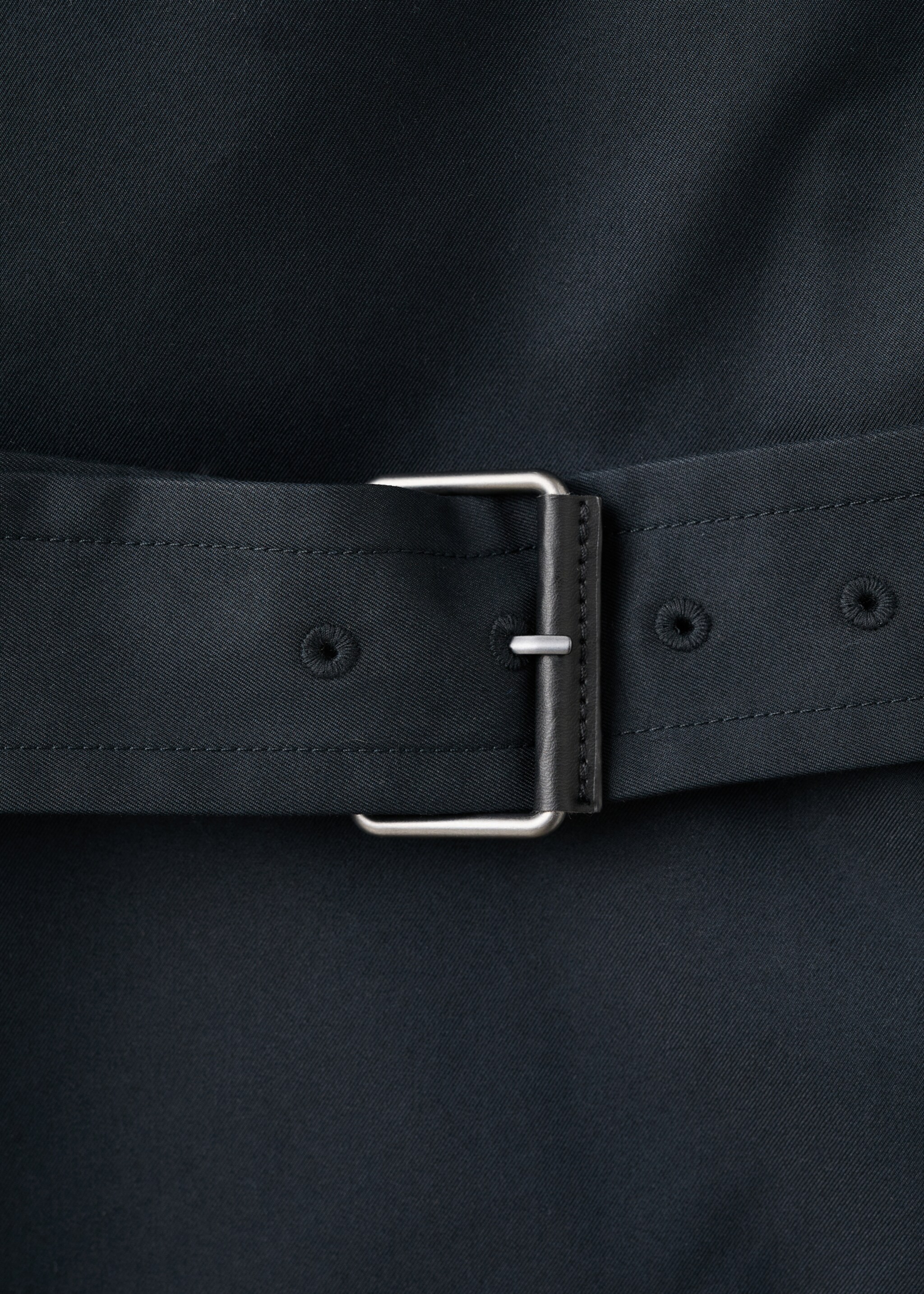 معطف واقٍ من الماء بحزام - تفاصيل المنتج 0, أزرق غامق. Ref: 27093267-00.