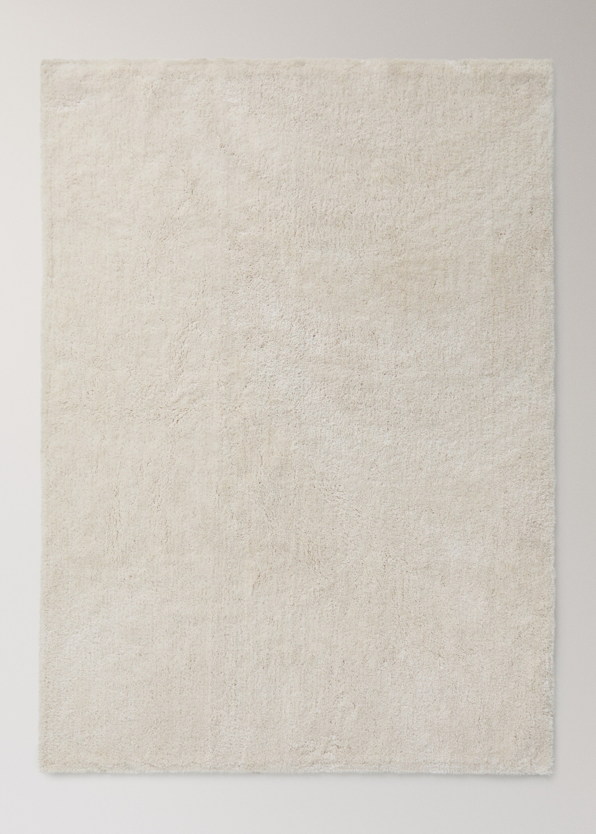 Fur effect yarn rug - Article without model, Off White. Ref: 27093269-00.