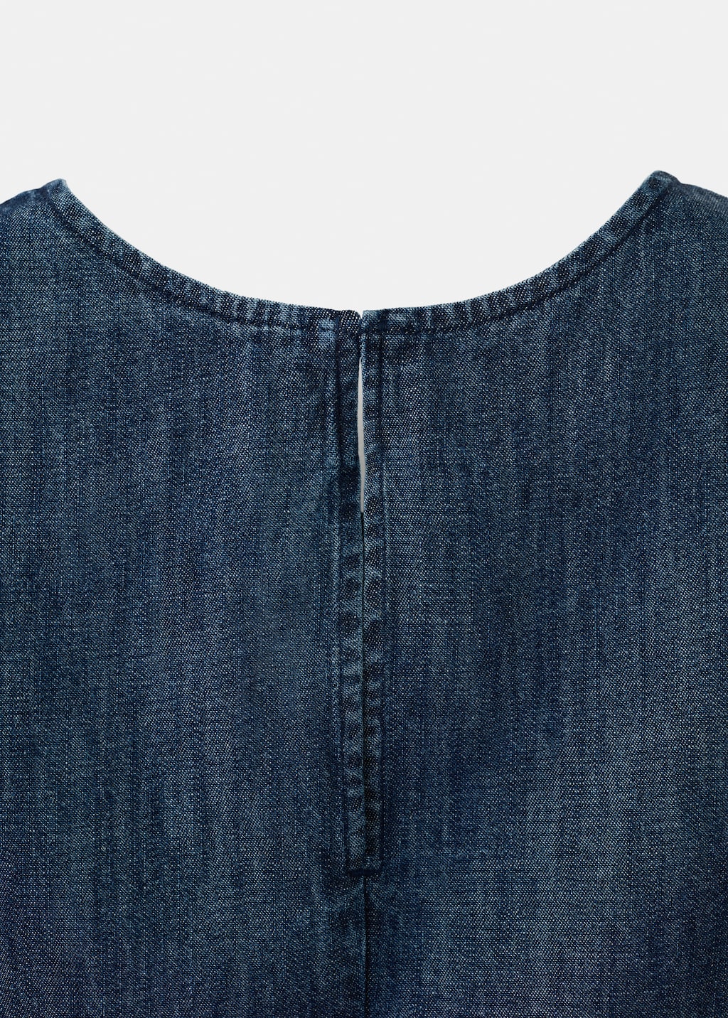 Denim top with under seam detail - image 5