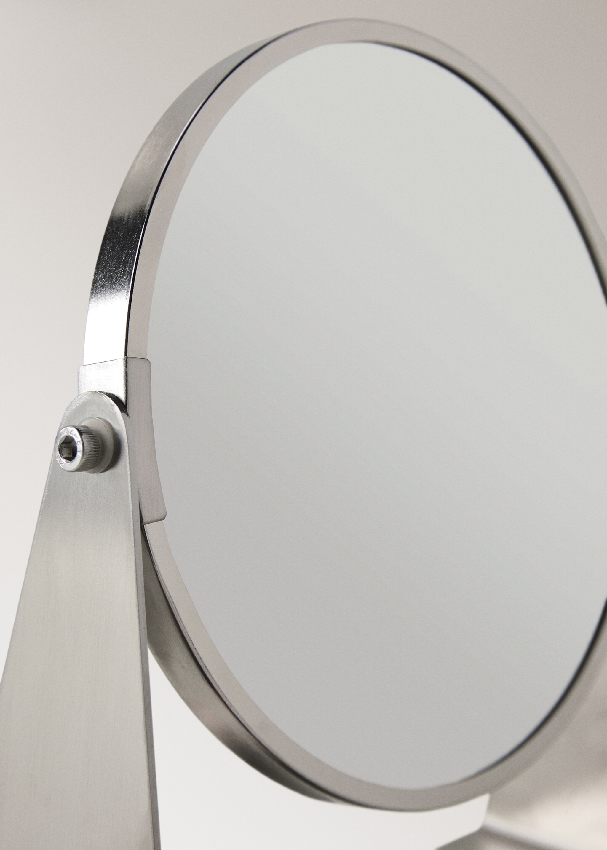 Metal vanity mirror - Details of the article 3, Silver. Ref: 27093271-00.