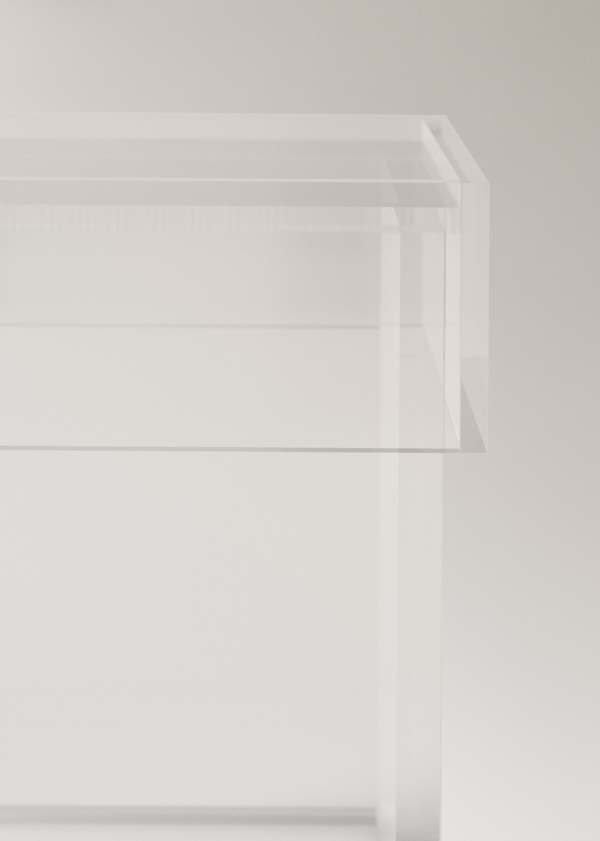 Κουτί μπάνιου ακρυλικό μικρό - Λεπτομέρεια του προϊόντος 1, Γκρι Πάγου. Ref: 27093274-00.