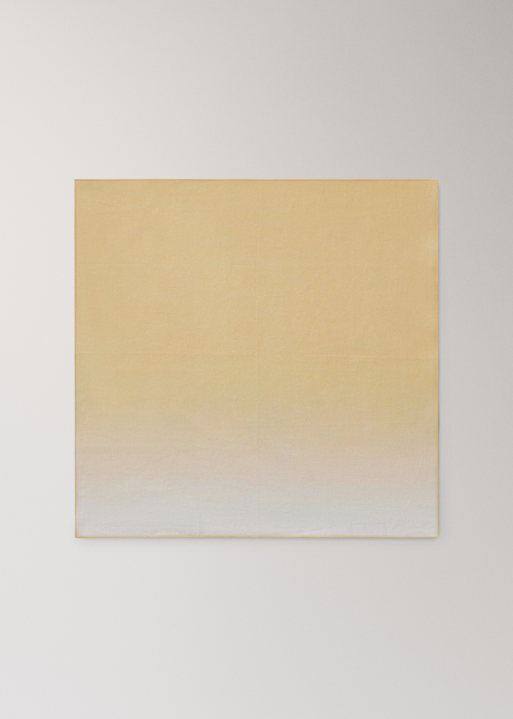 Ombre effect cotton-linen napkins - Article without model, Yellow. Ref: 27093276-00.