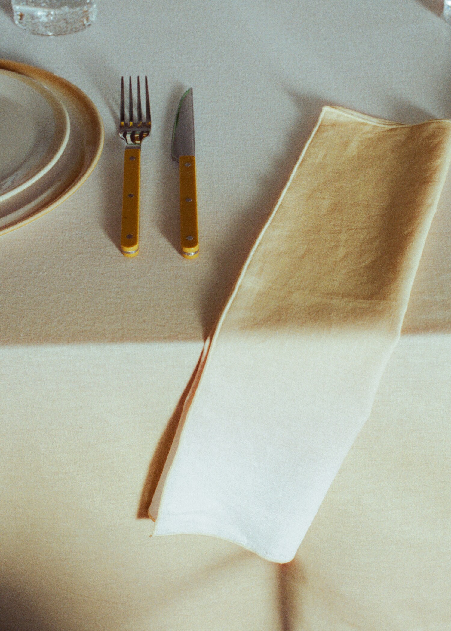 Ombre effect cotton-linen napkins - Details of the article 6