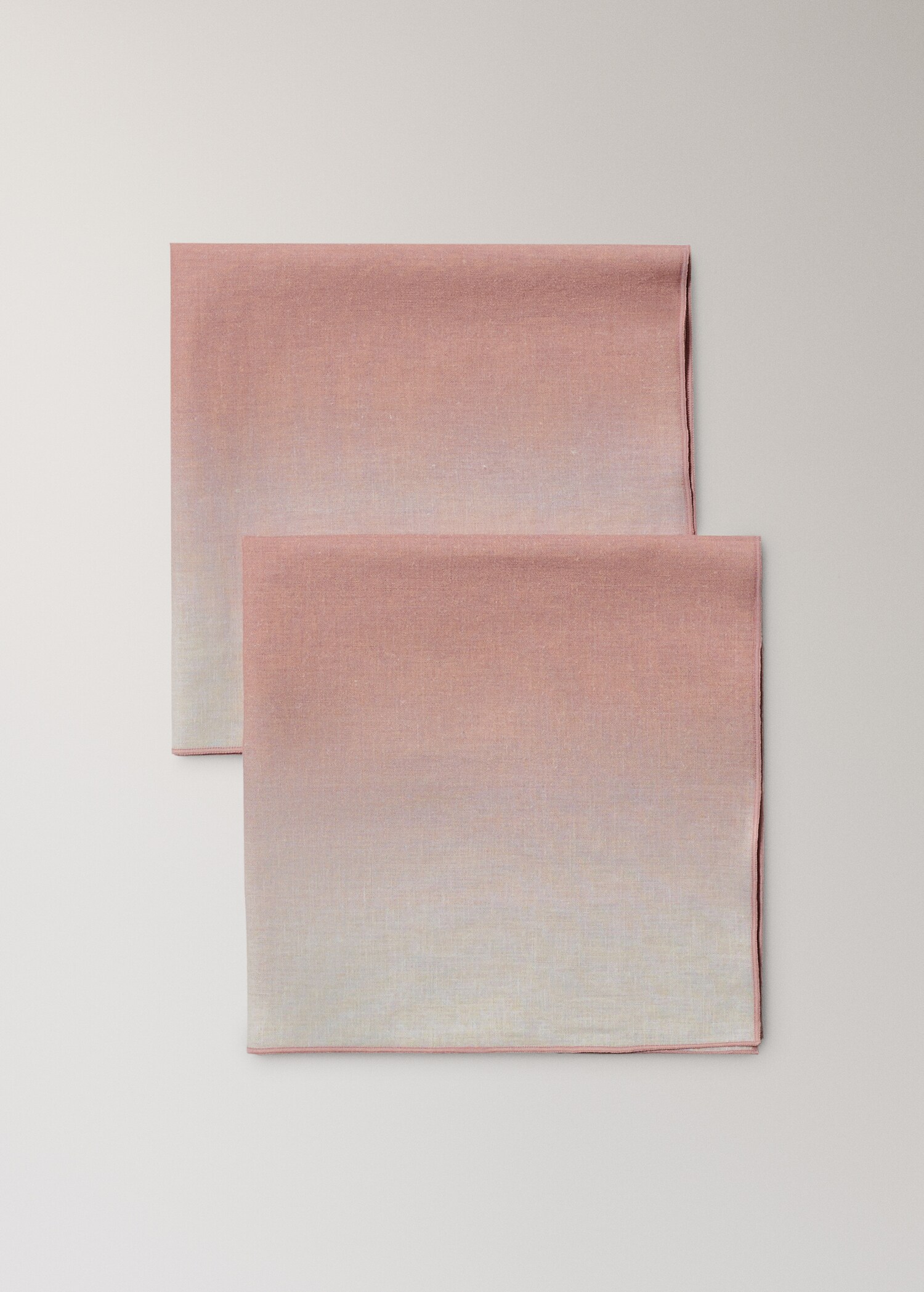 Ombre effect cotton-linen napkins - Details of the article 1