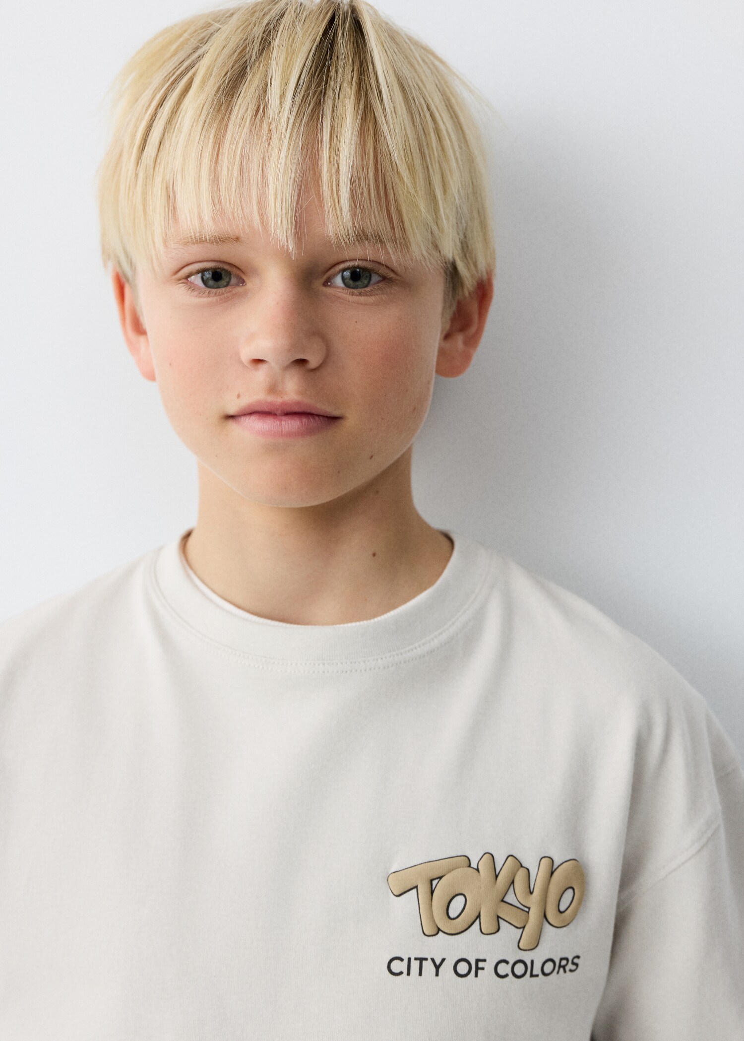 T-shirt en coton imprimé - Plan moyen