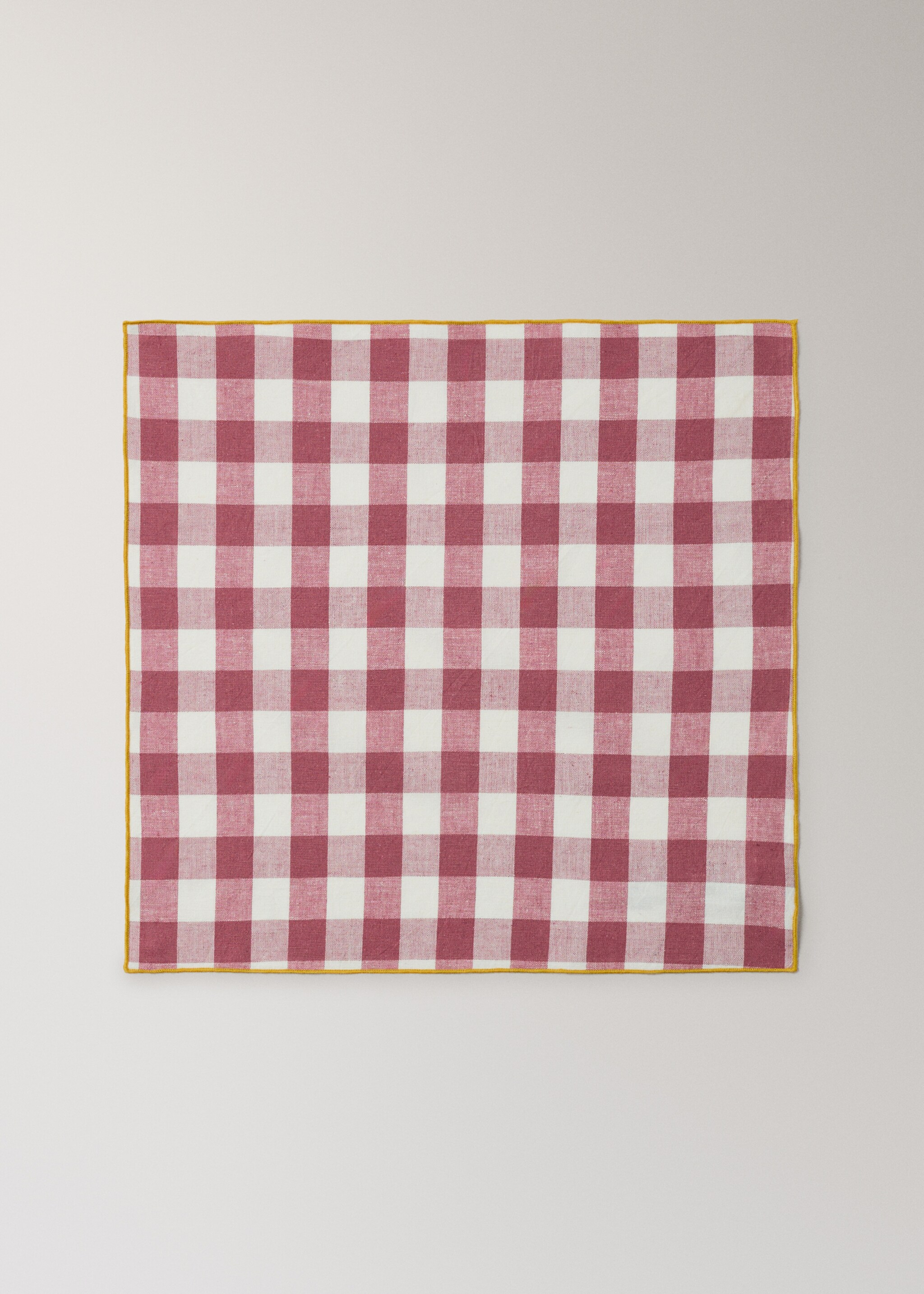 Tovallons cotó lli quadres vichy - Article sense model, Rosa. Ref: 27093290-00.