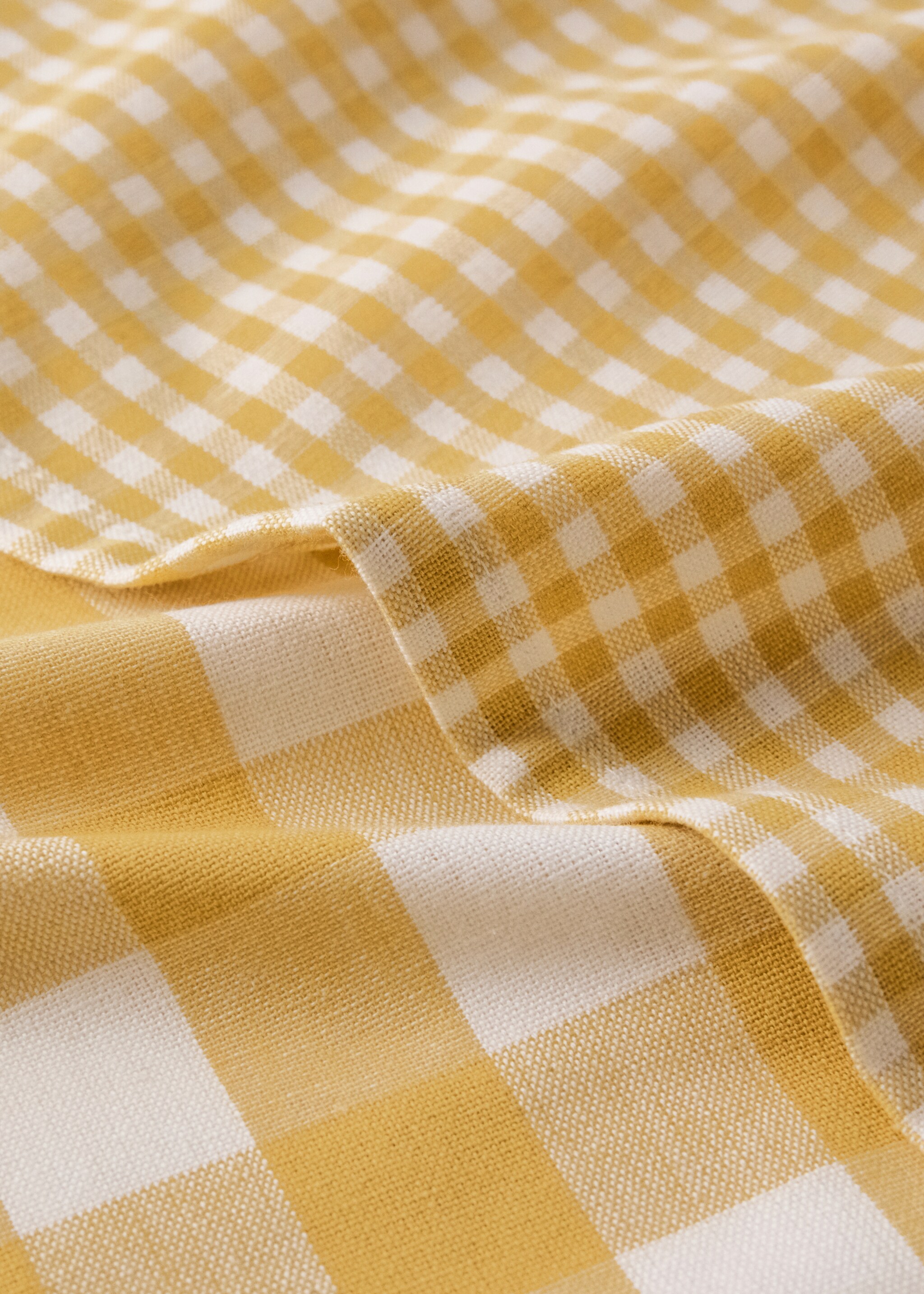 Küchentücher mit Karomuster, farbig - Detail des Artikels 2, Gelb. Ref: 27093291-00.