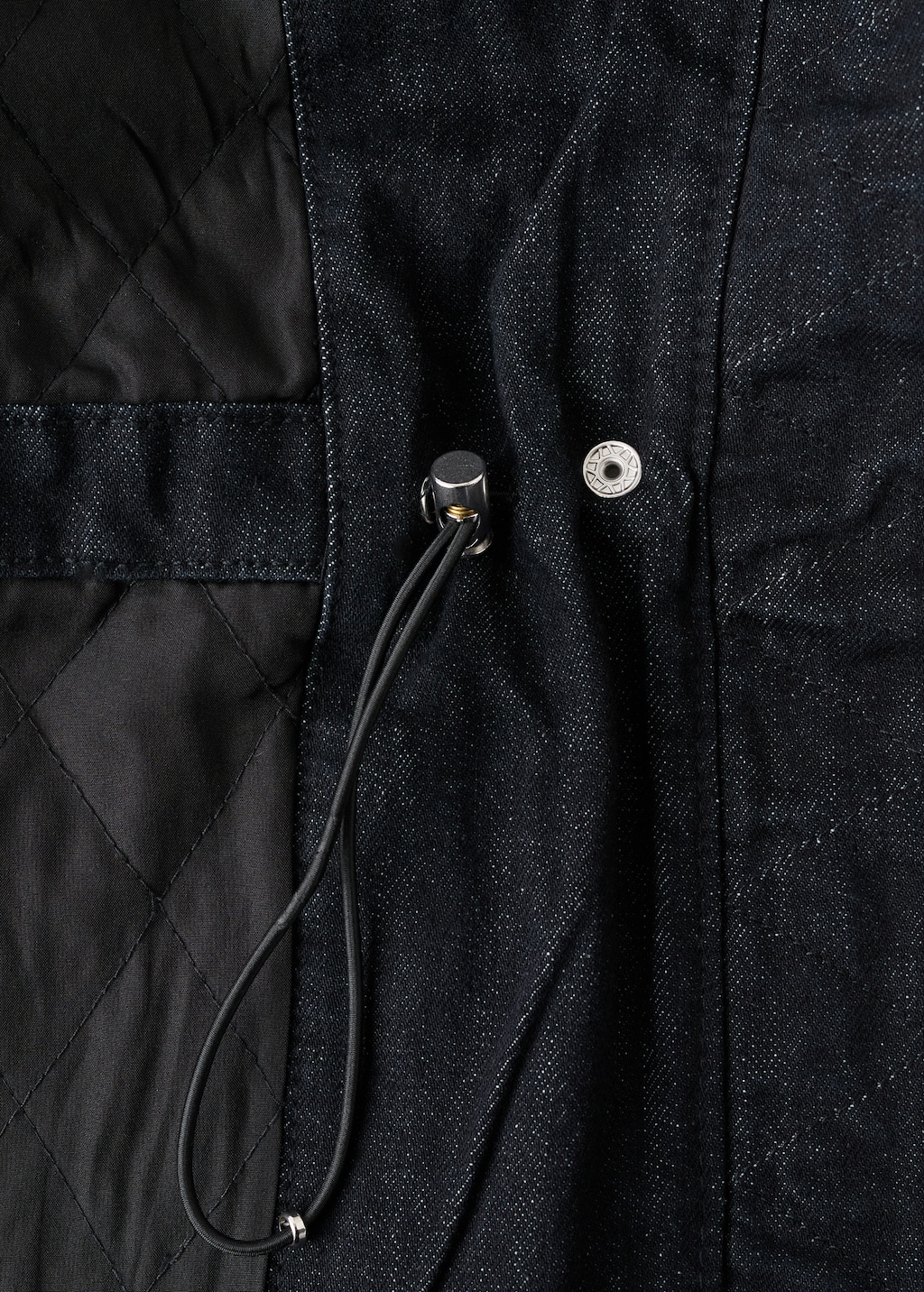 Oversized denim barn jacket with pockets - image 4