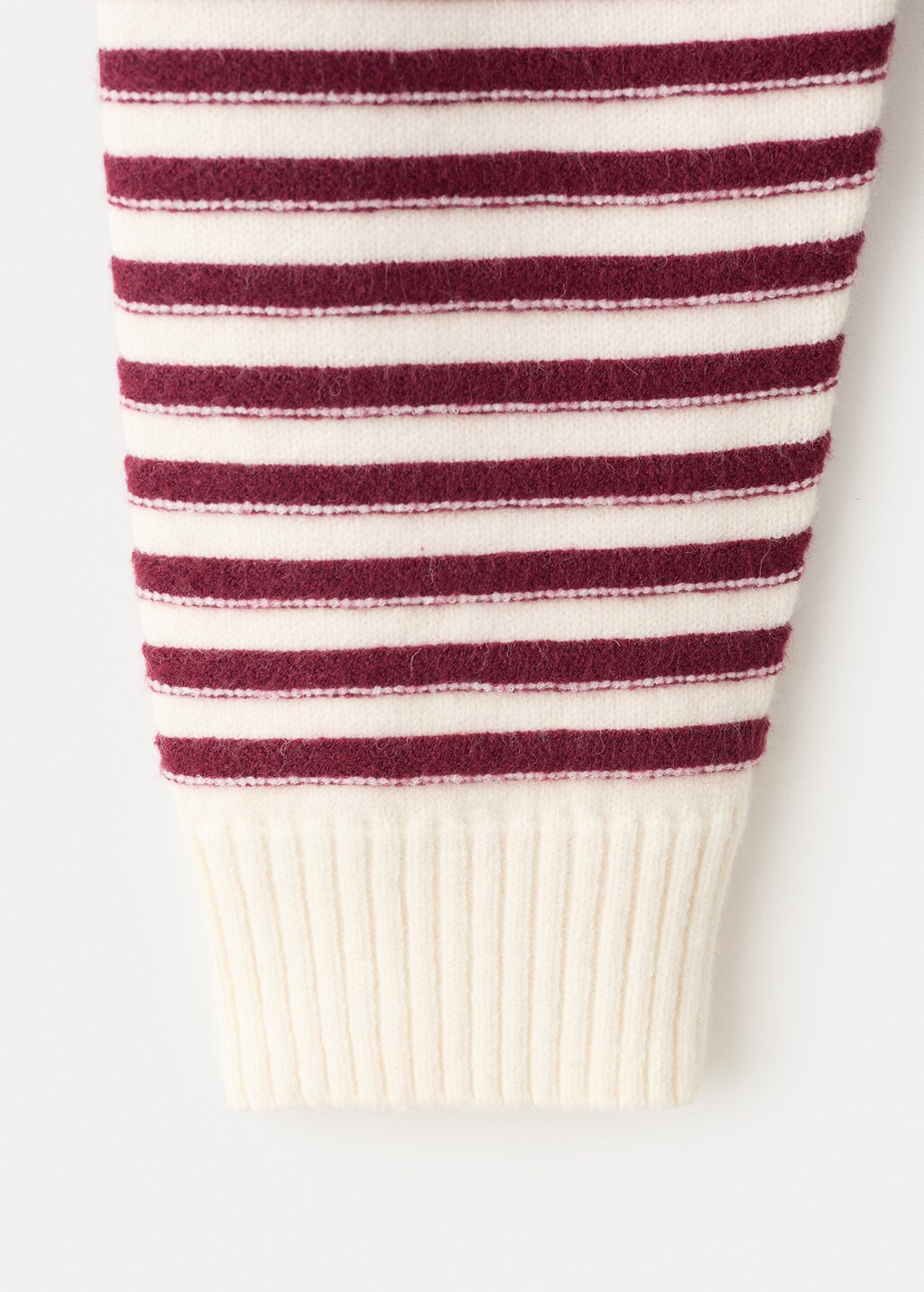 Mango Striped polo-neck sweater thumbnail