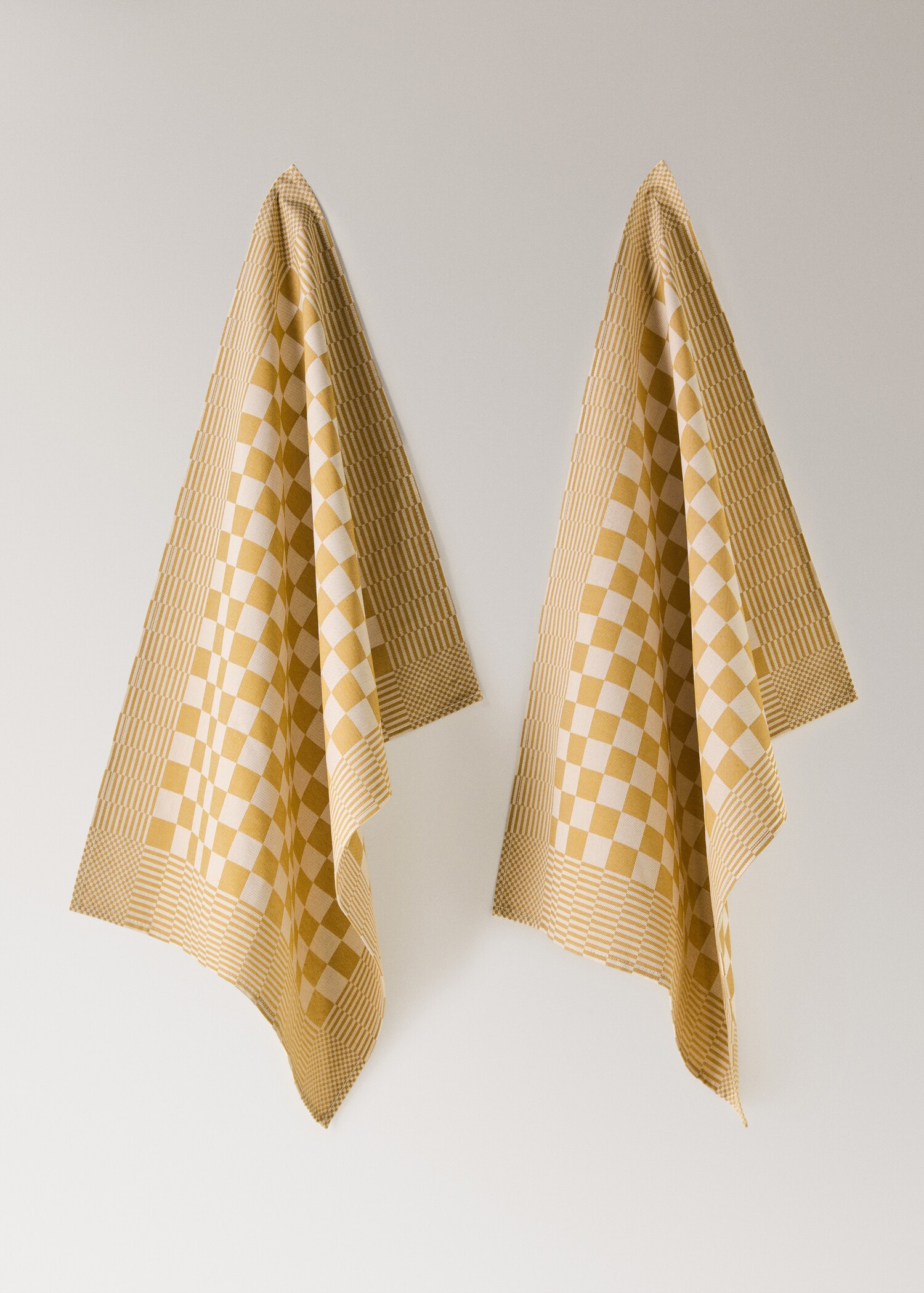 Cotton checkered kitchen towels - Article without model