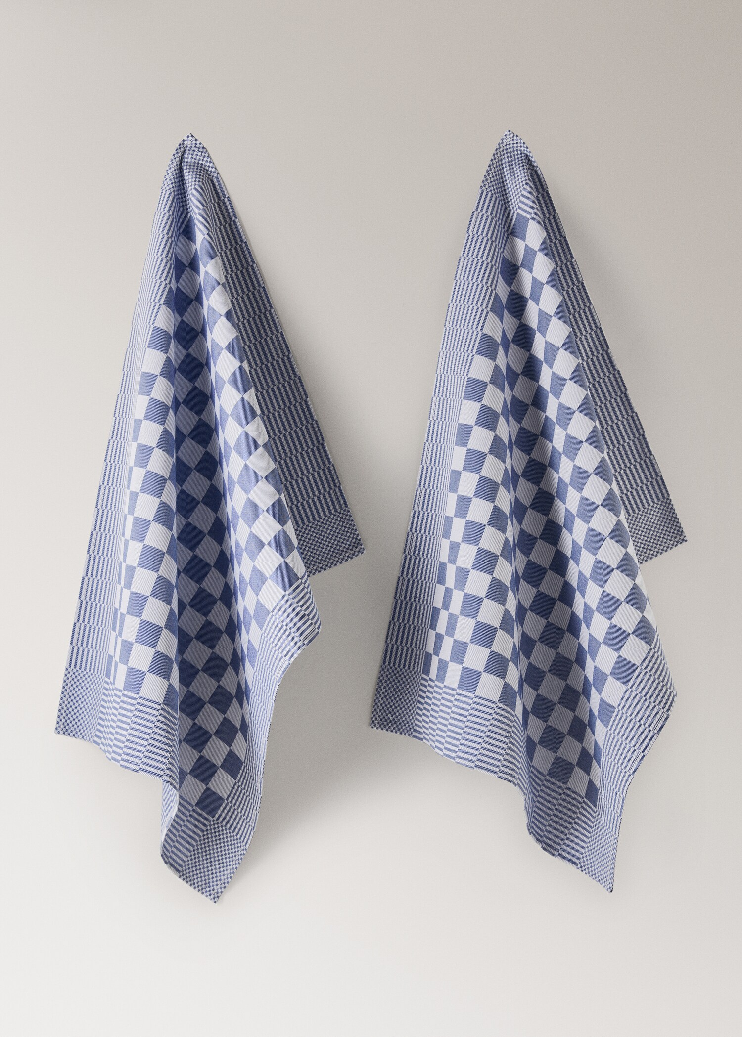 Cotton checkered kitchen towels - Article without model