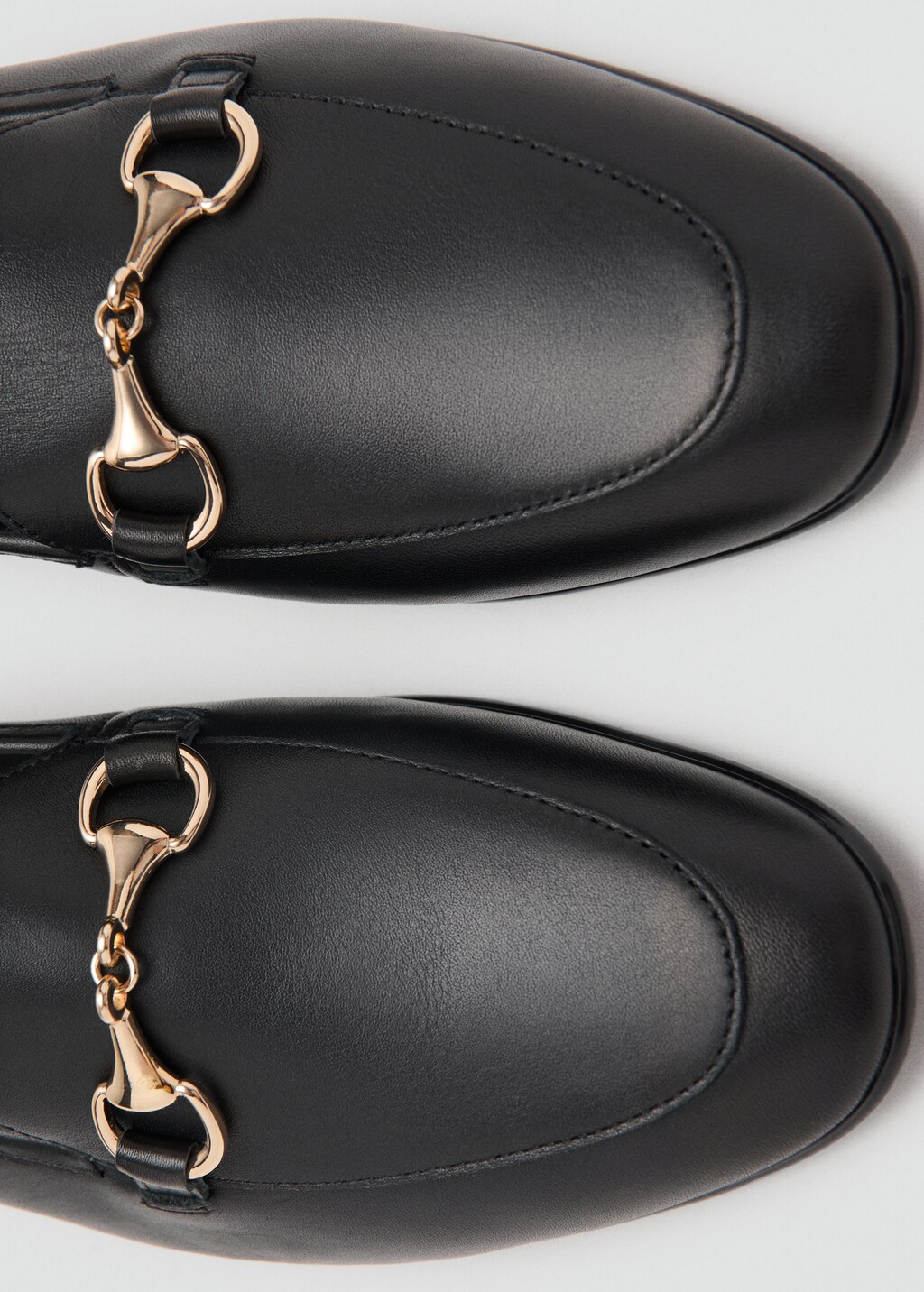 Mango Buckle leather moccasins