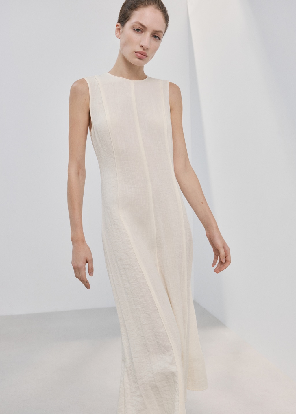 A-line dress with godets