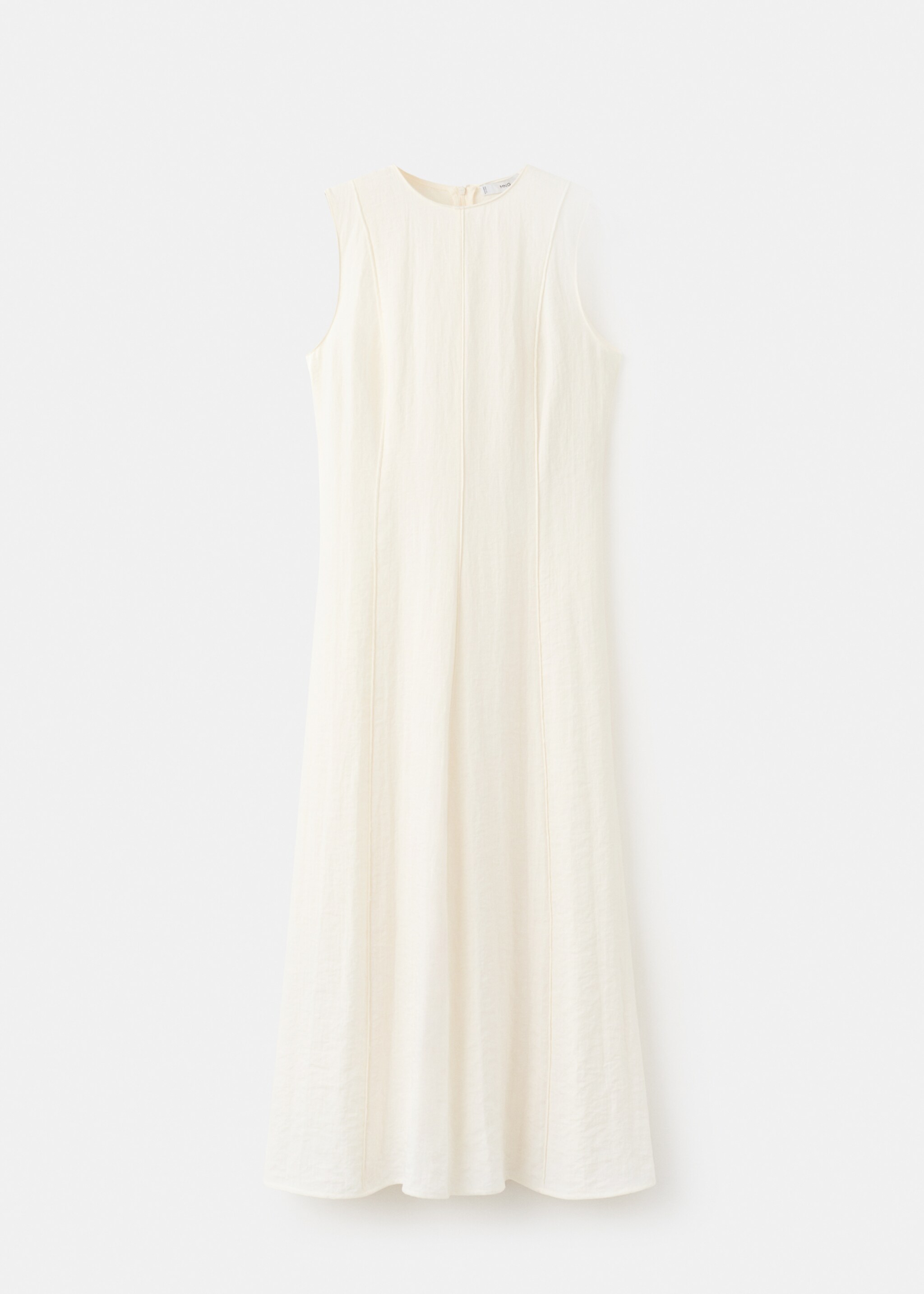 A-line dress with godets - Article without model, Ecru. Ref: 27093302-00.