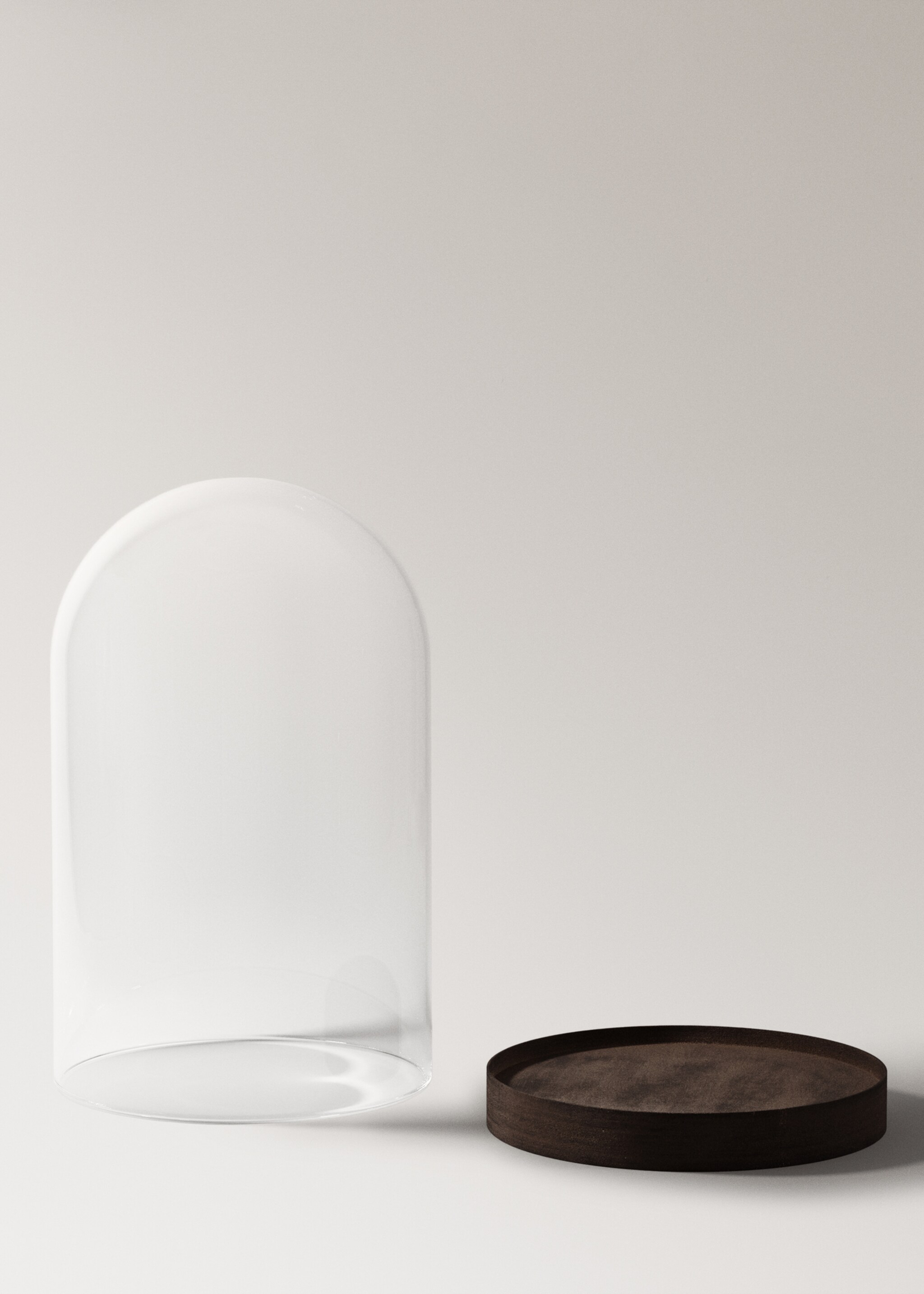 Decorative glass bell - Details of the article 3, Ice Grey. Ref: 27093306-00.