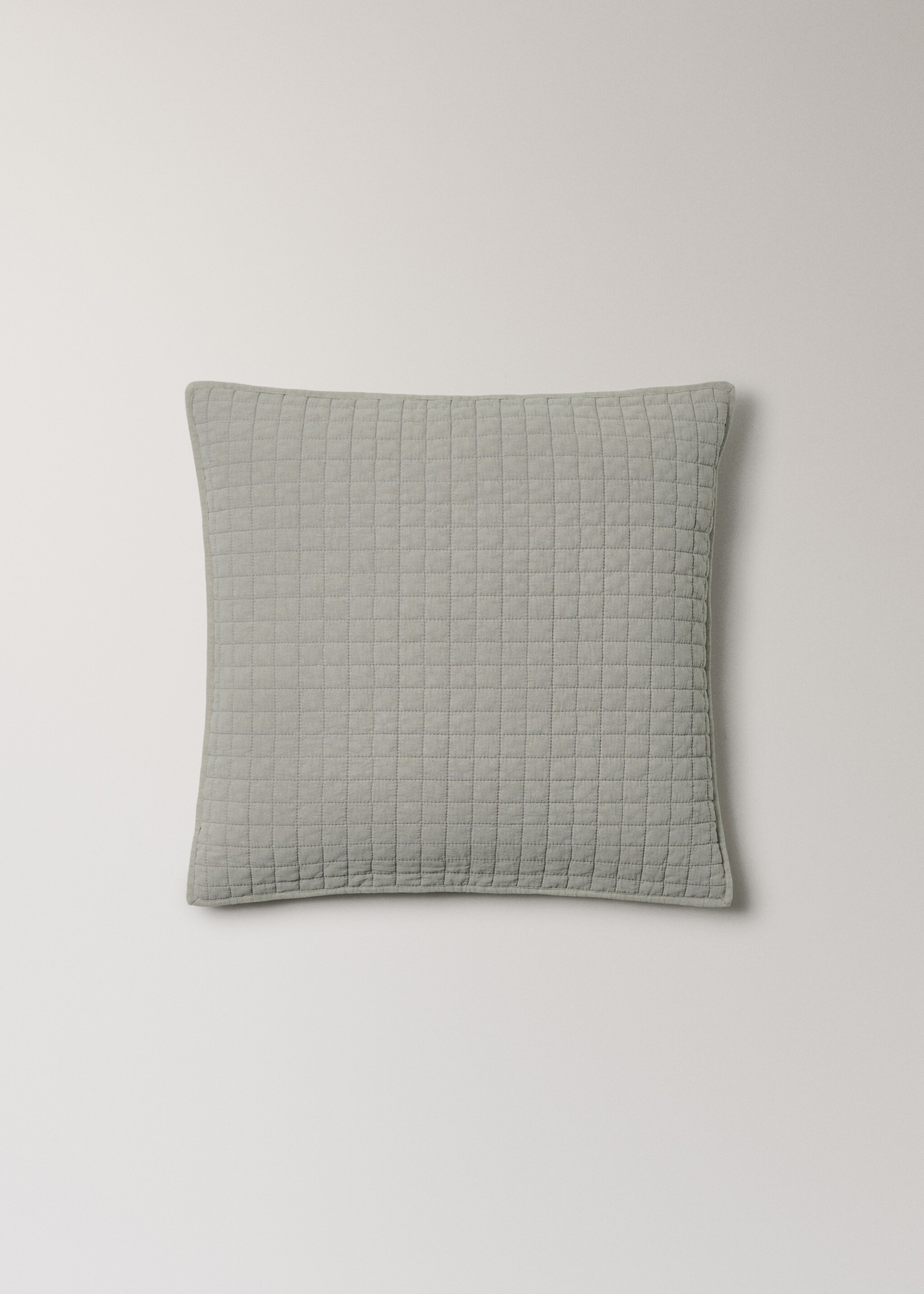 Funda cojín cama algodón garment dyed 50x50 cm - Artículo sin modelo, Gris claro/pastel. Ref: 27093307-00.