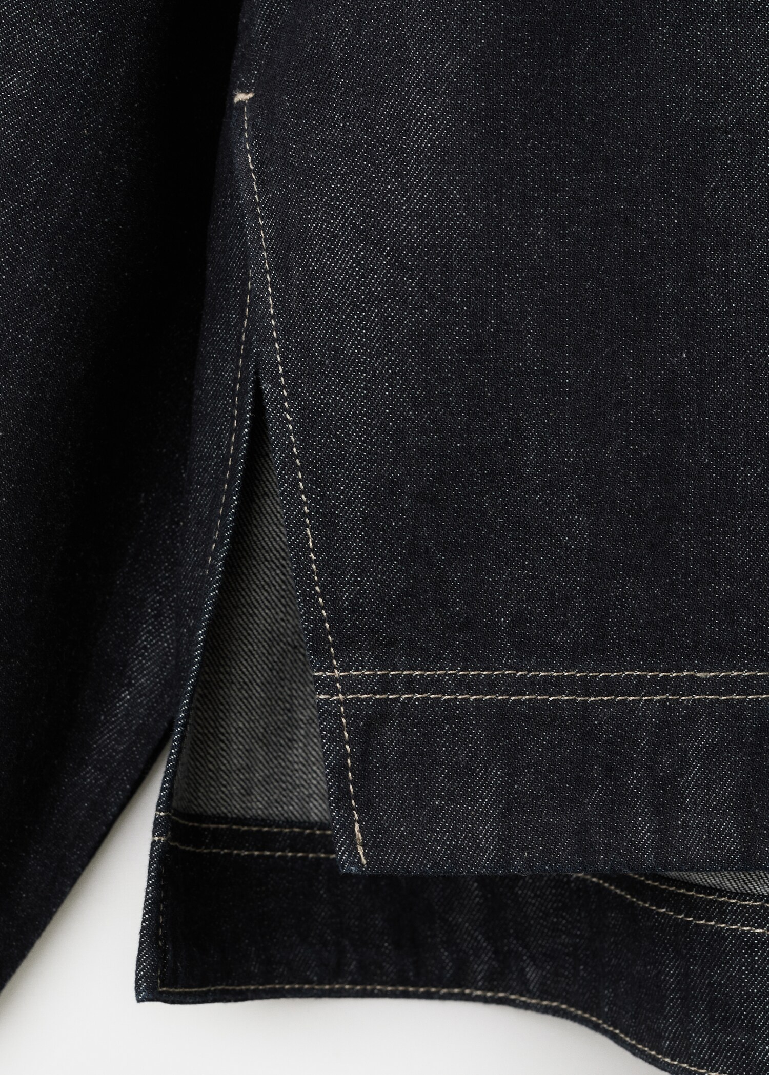 Denim blouse met strikkraag - Detail van het artikel 0