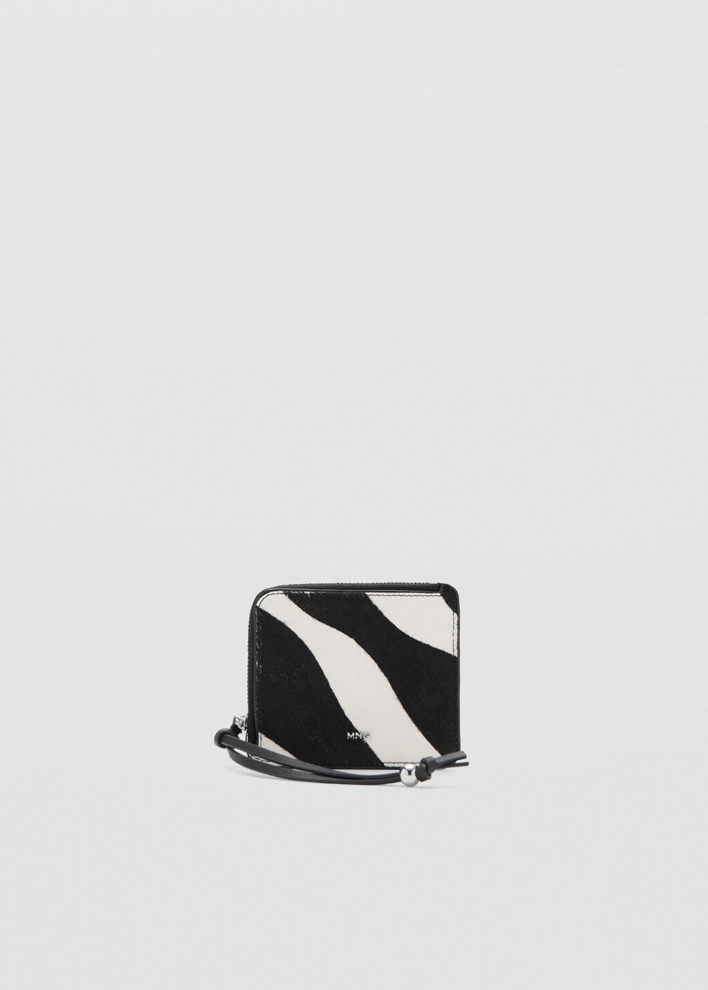 Zebra hair leather wallet - image 2