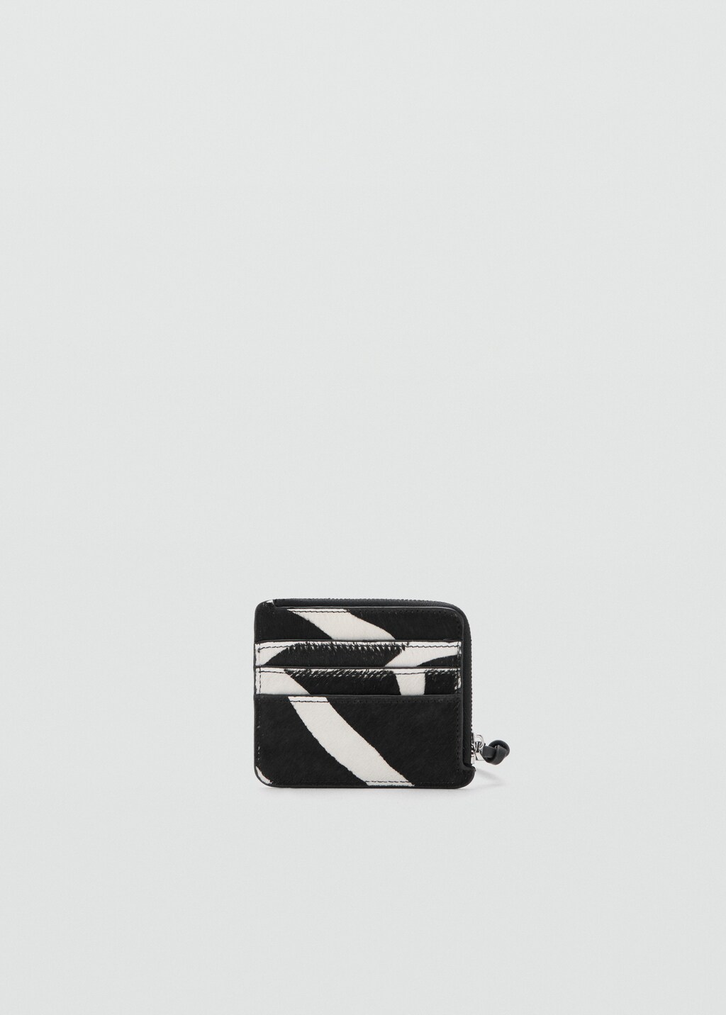 Zebra hair leather wallet - image 4