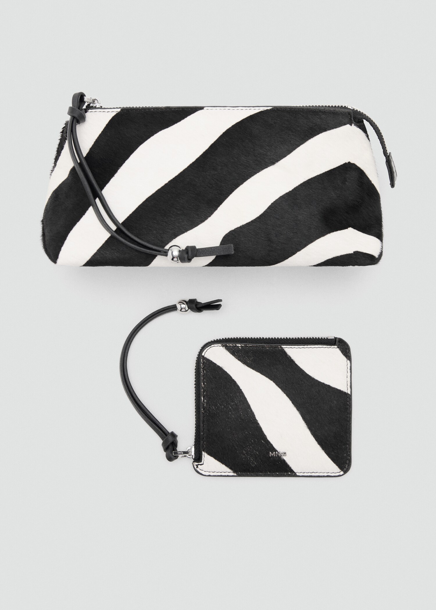 Zebra hair leather purse - Details of the article 2